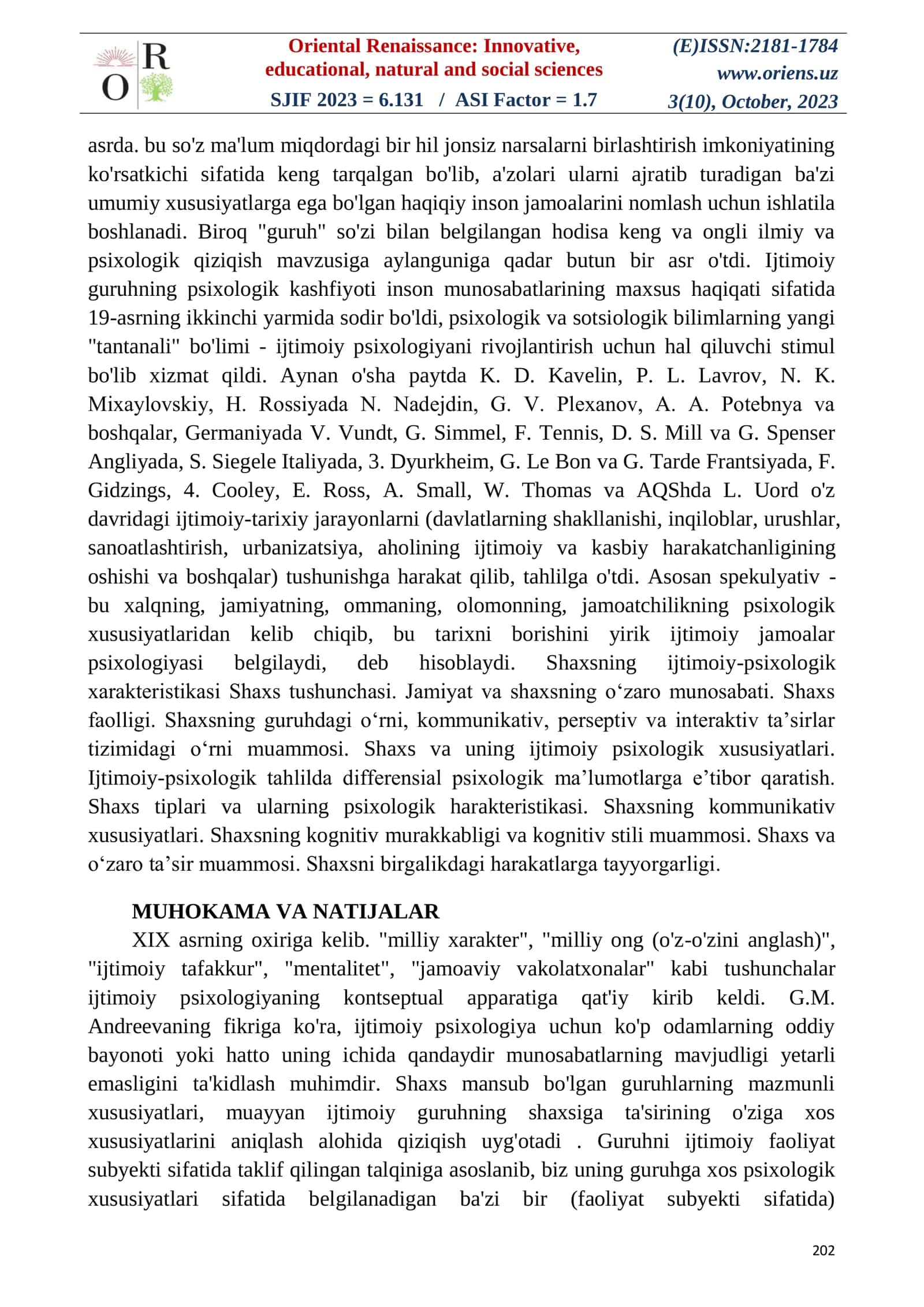 SOTSIAL PSIXOLOGIYADA KATTA GURUHLARNING O’RGANILISHINING AHAMIYATI 2