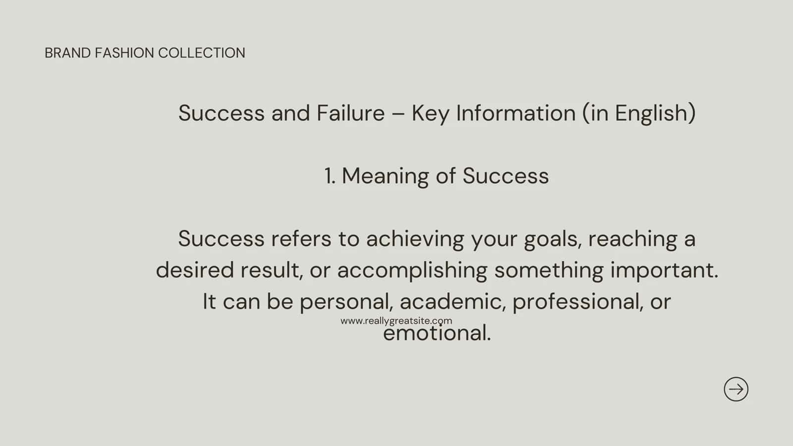 Success and Failure 2