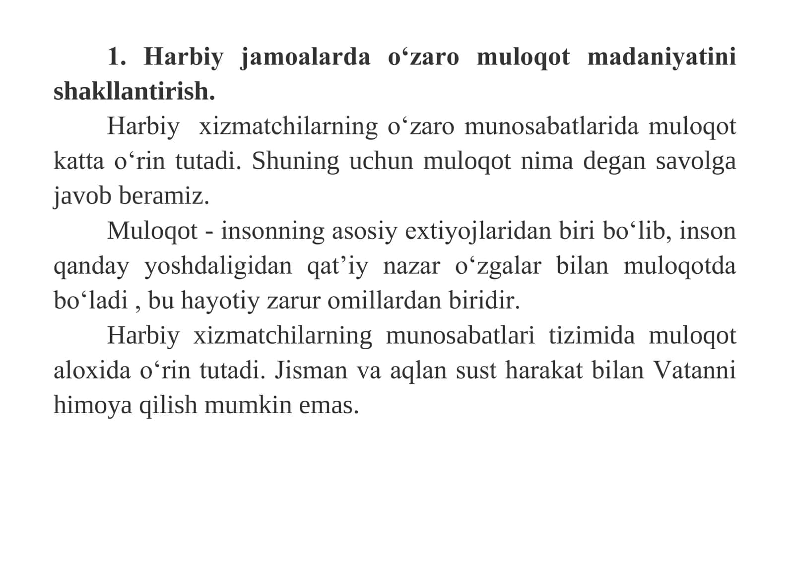 Harbiy jamoalarda xuquqiy va ahloqiy– 2