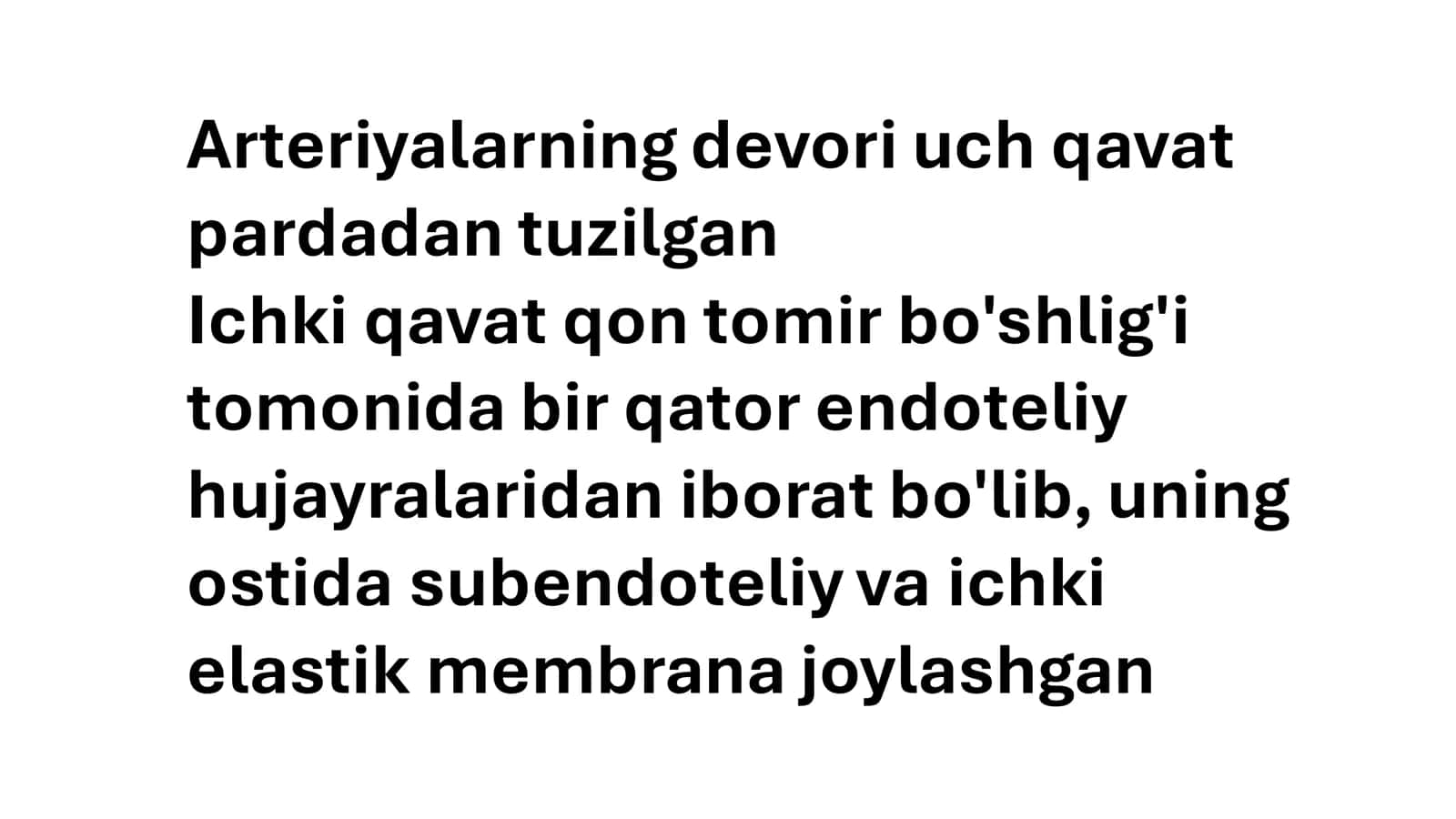 Arteriyalarning tarqalish qonuniyatlari 2