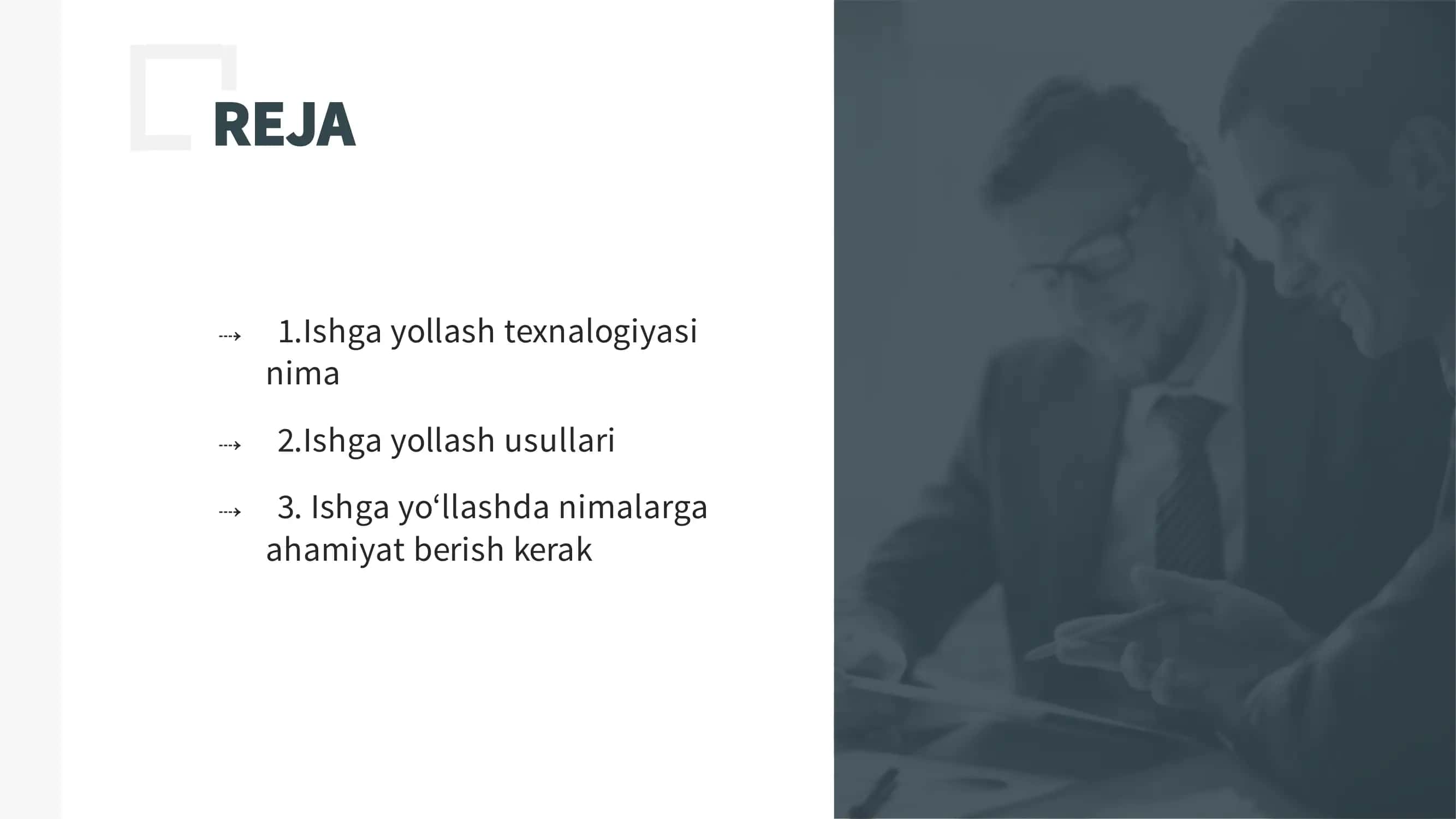 Ishga yollash texnologiyasi 2