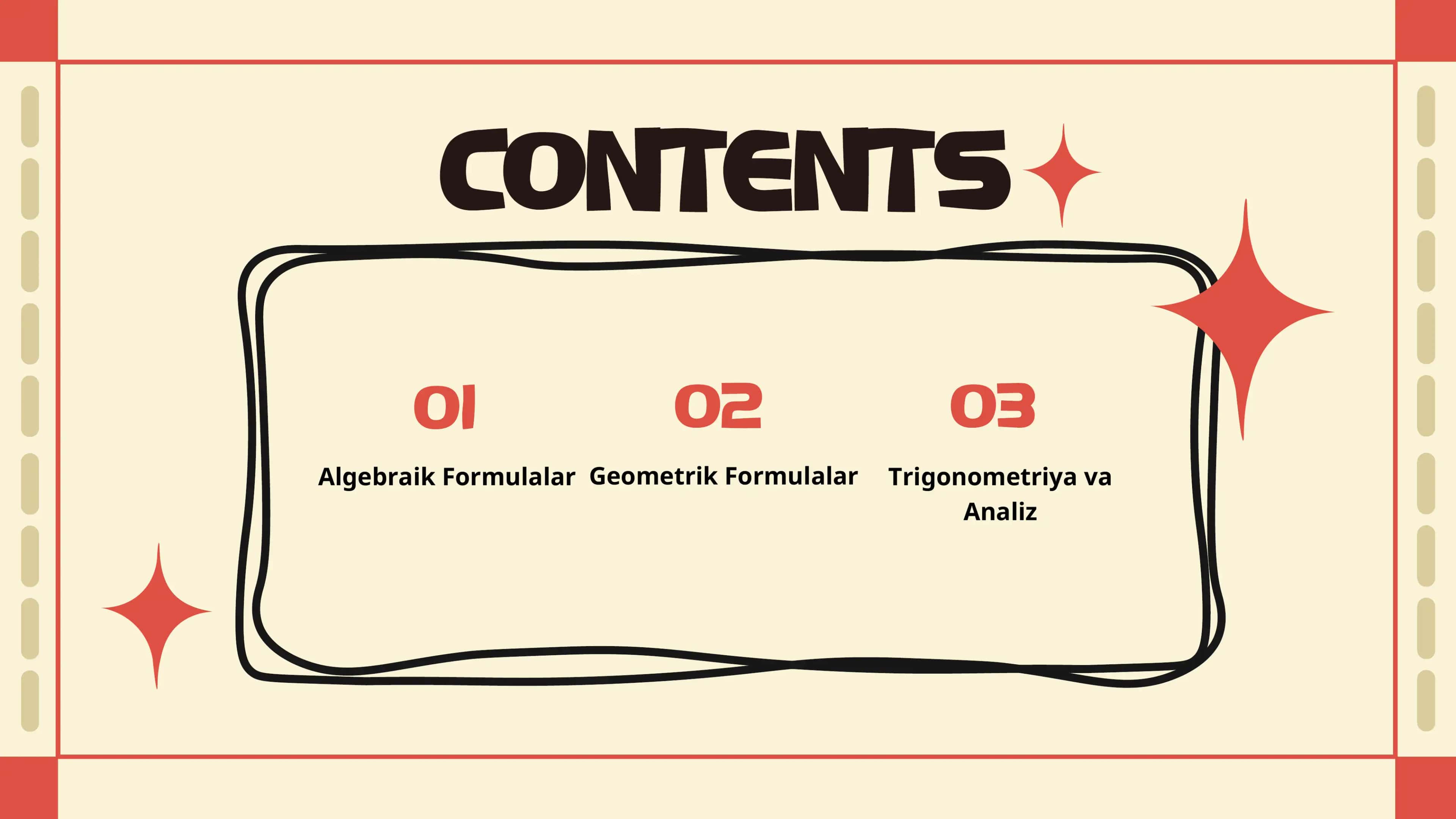 Kerakli Matematik formulalar 2