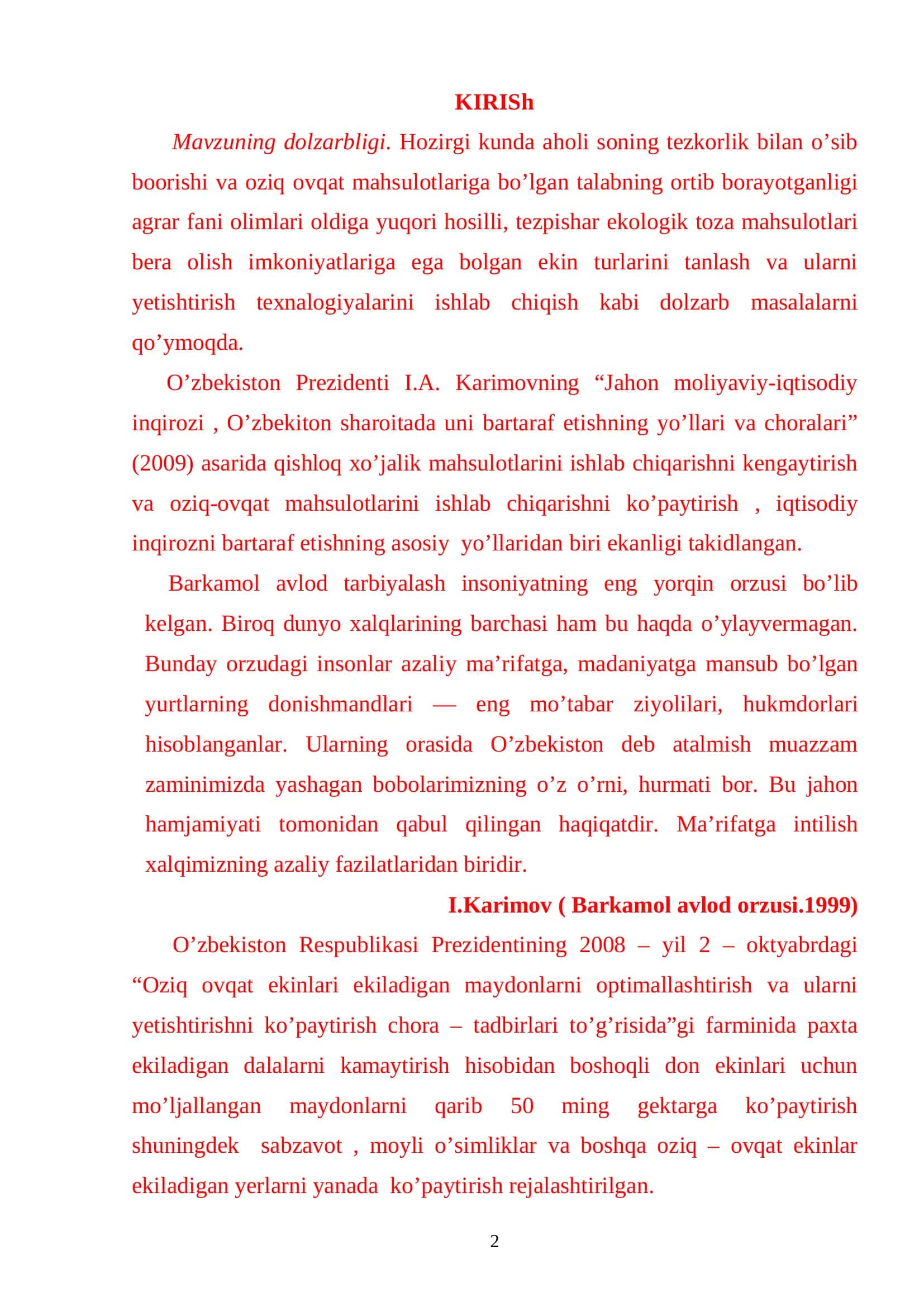 NO’XAT O’SIMLIGINING BIOLOGIYASI VA ETISHTIRISH TEXNOLOGIYASINI O’RGANISH 2