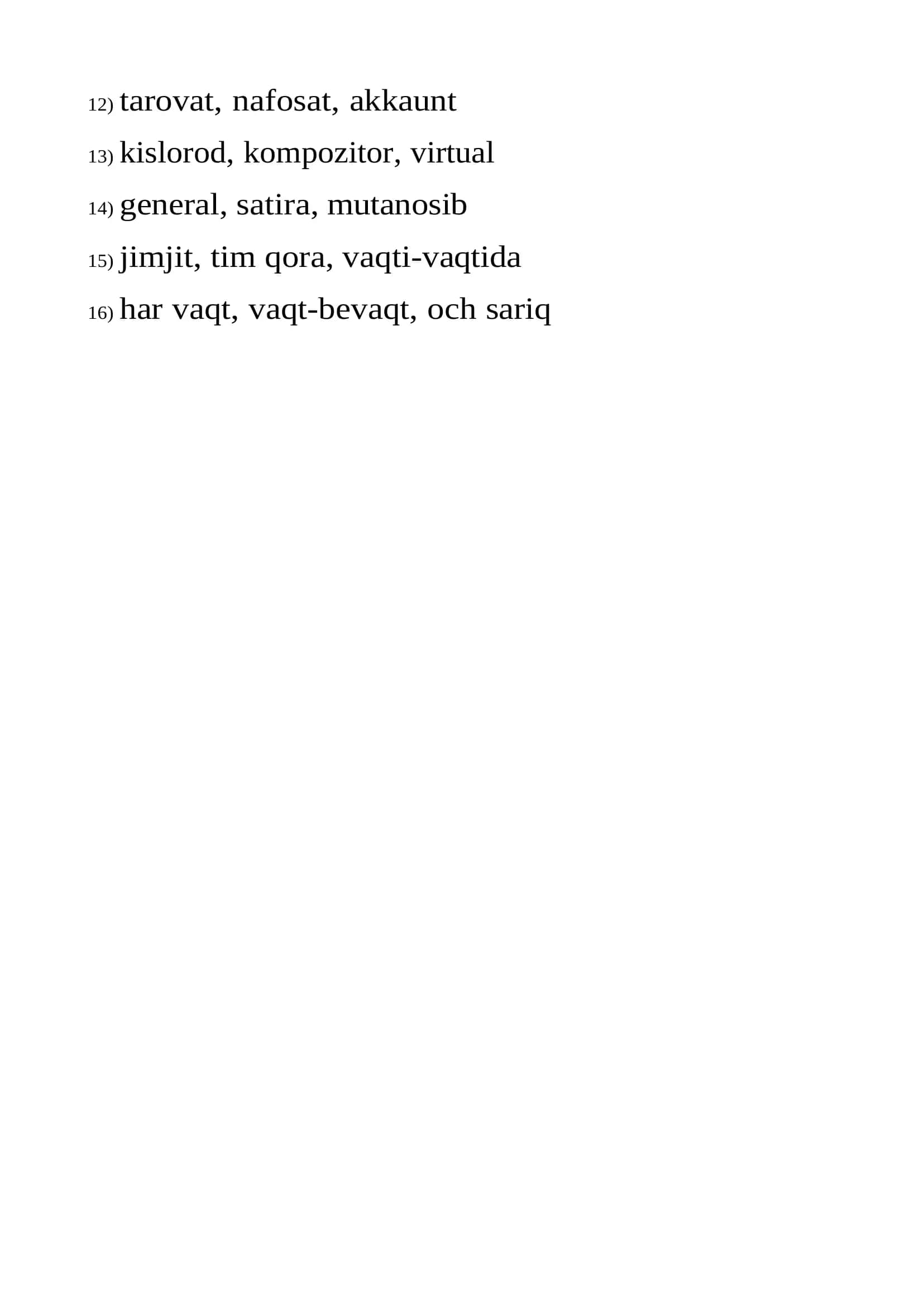 MS- NAMUNAVIY TESTLAR 2