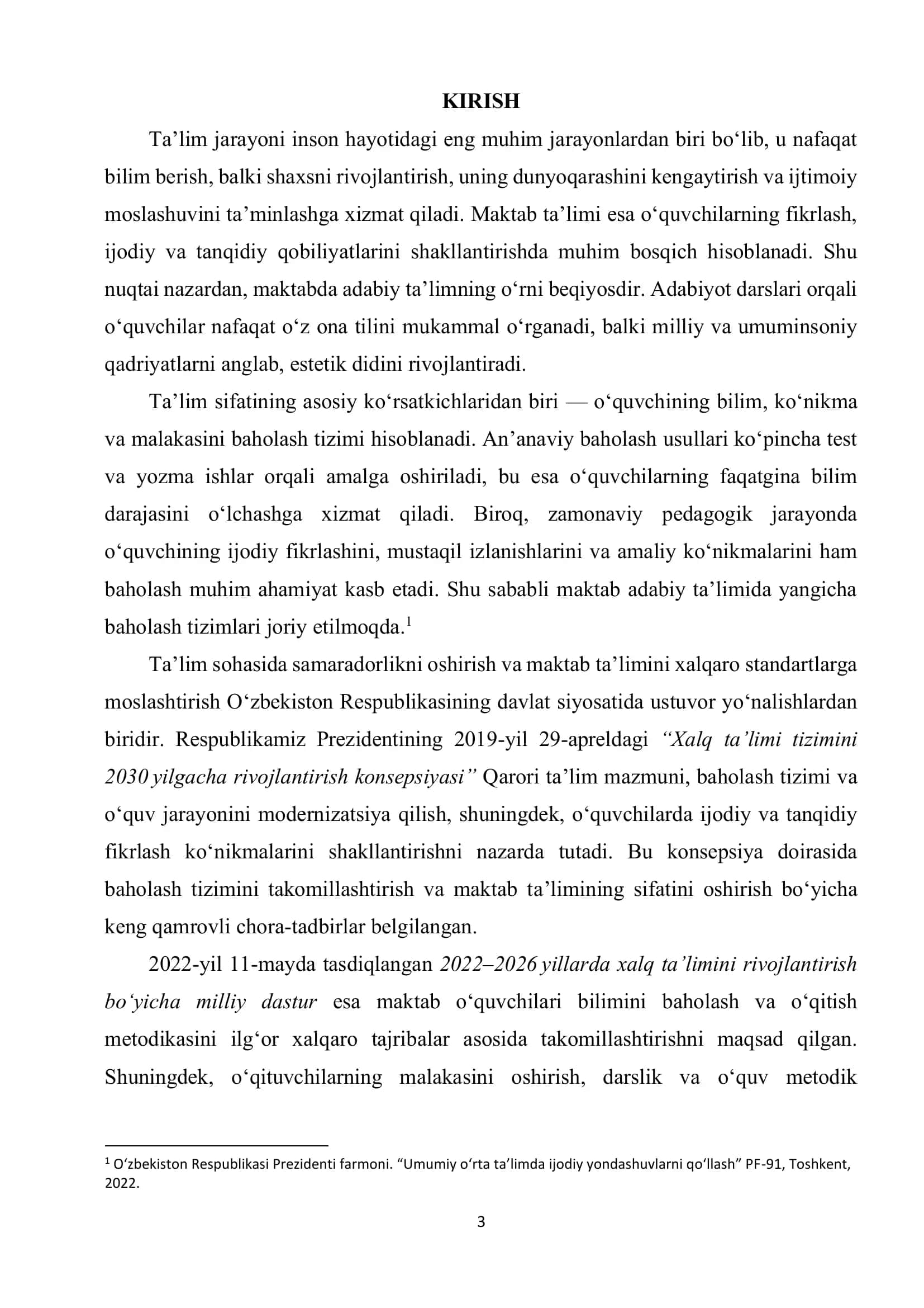 MAKTAB ADABIY TA’LIMIDA YANGICHA BAHOLASHNING 2