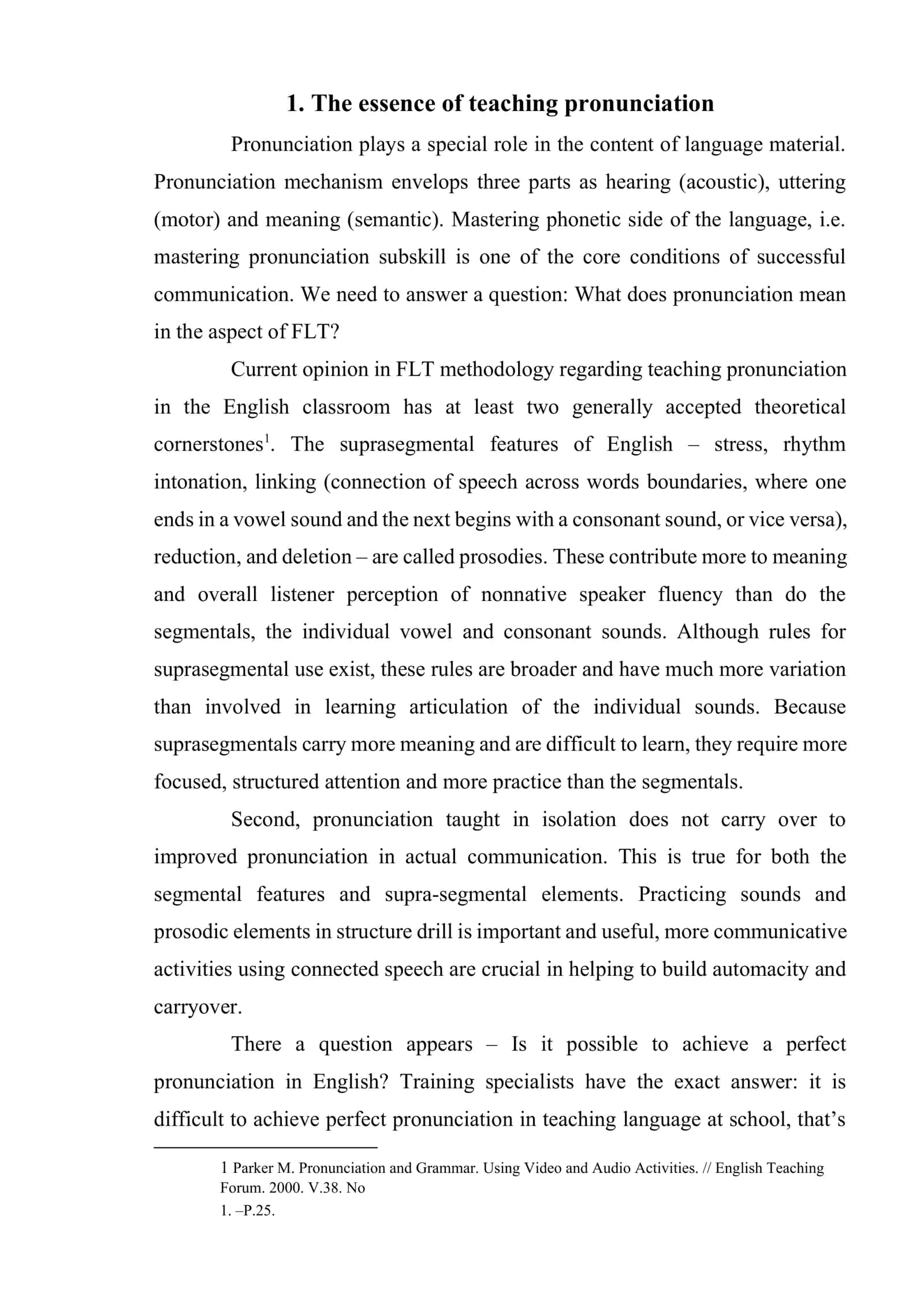 Mastering the sounds of the language 2