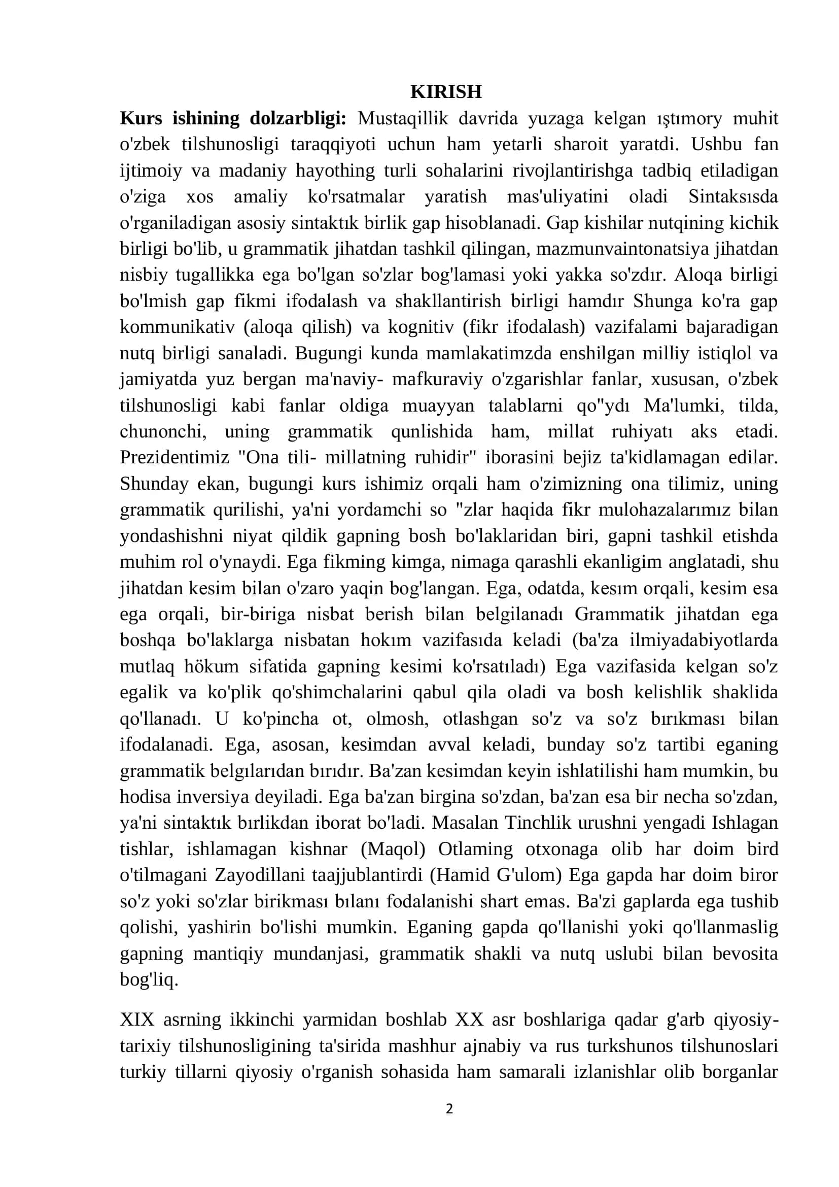 ega va uning o'zbek tilshunosligida o'rganilishi 2