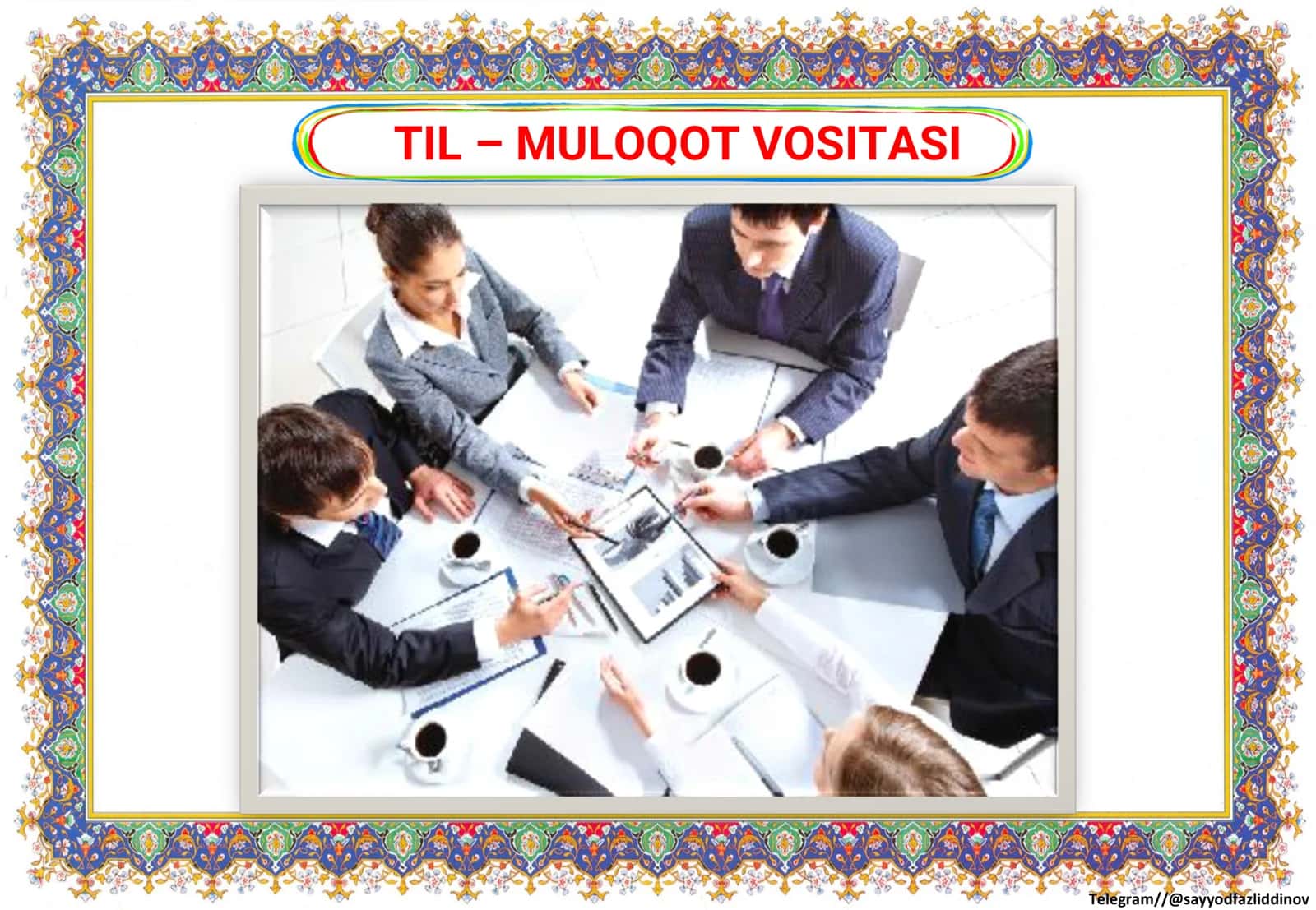 6-sinf ONA TILI fanidan ko’rgazmalar 1-2 - chorak. 2