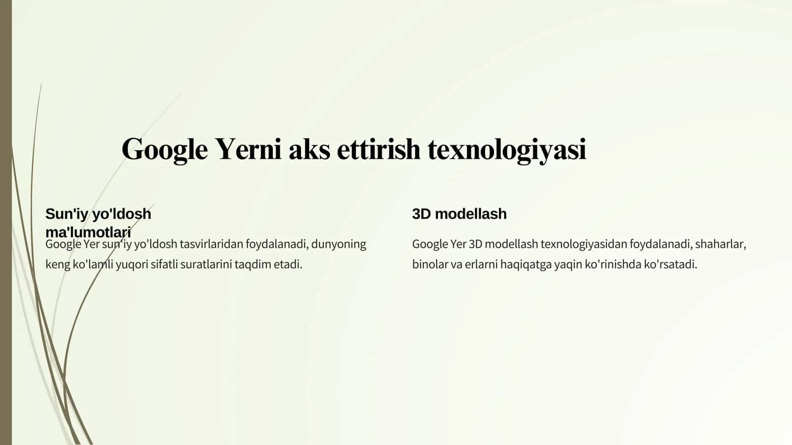 Google Yer 3D Dunyo xaritasi 2