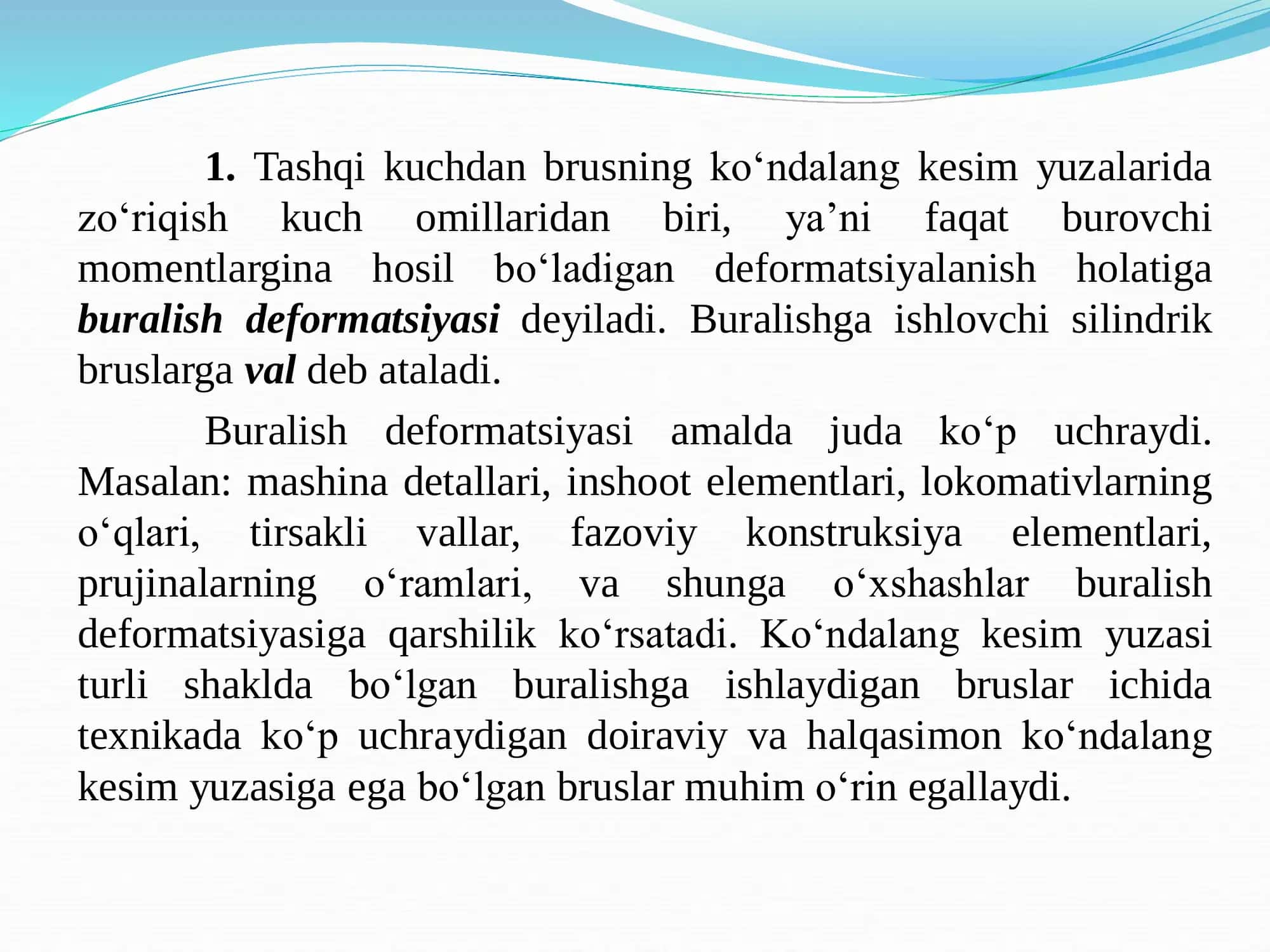 BURALISH DEFORMATSIYASI 2