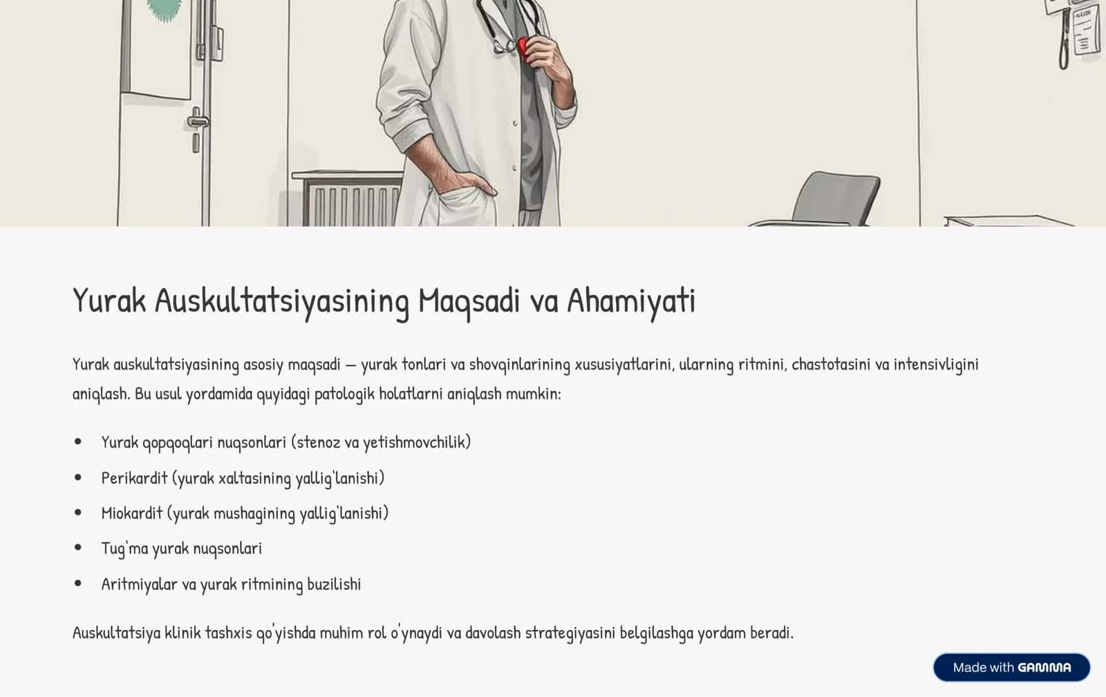 Yurak Auskultatsiyasi: Qoidalar va Anormalliklar 2