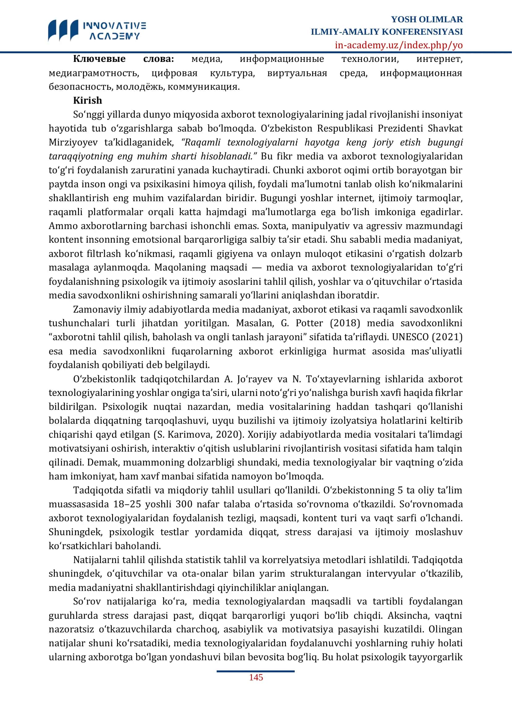 MEDIA VA AXBOROT TEXNOLOGIYALARDAN TO‘G‘RI FOYDALANISH 2