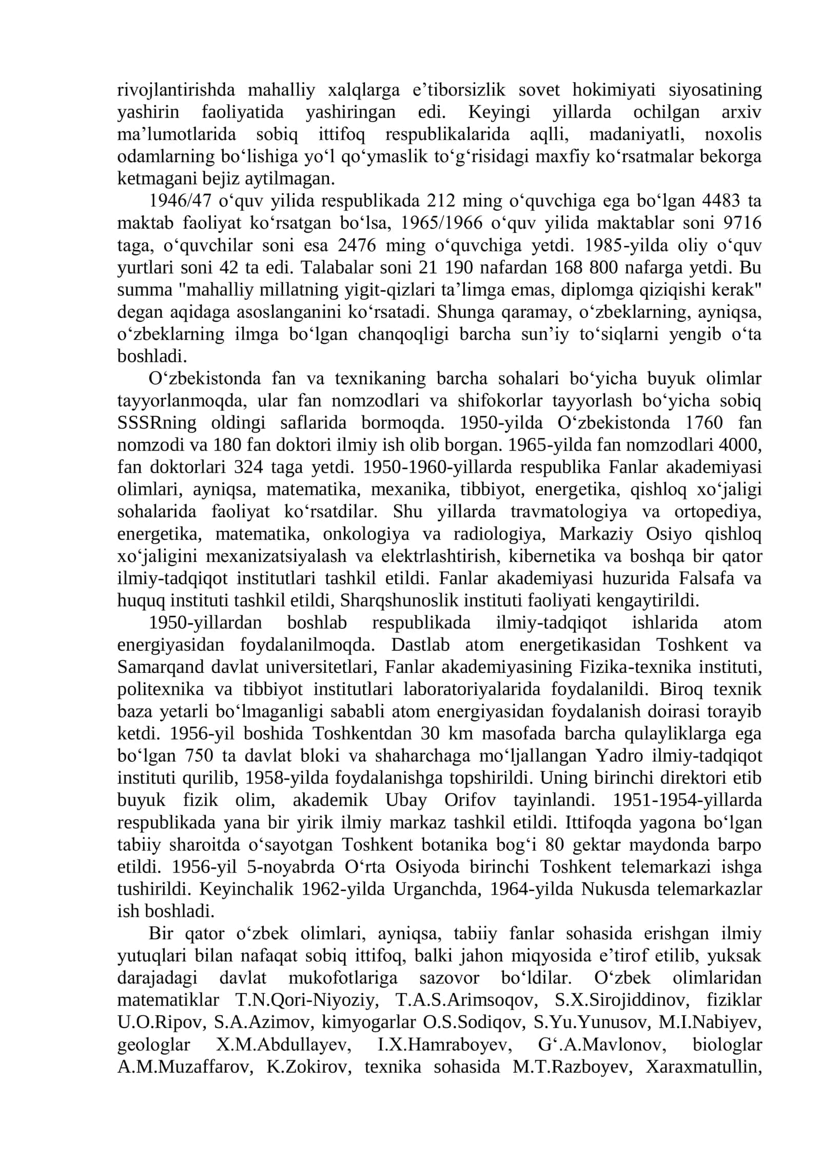 Mustaqillikka erishish arafasida O‘zbekistondagi ijtimoiy-siyosiy jarayonlar 2