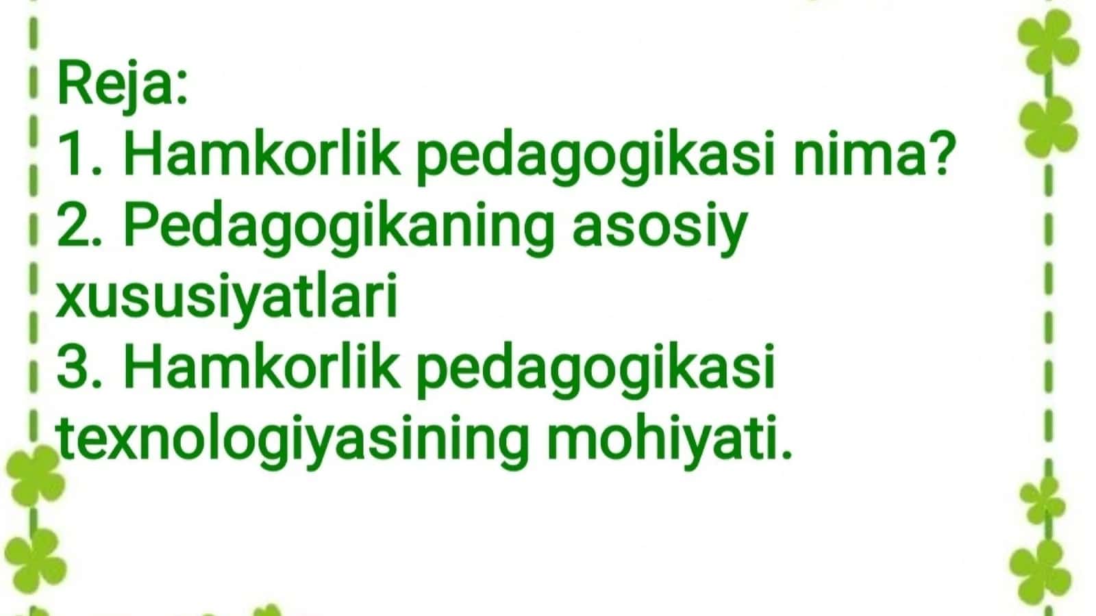 Hamkorlik pedagogikasining kontseptual gʻoyalari 2
