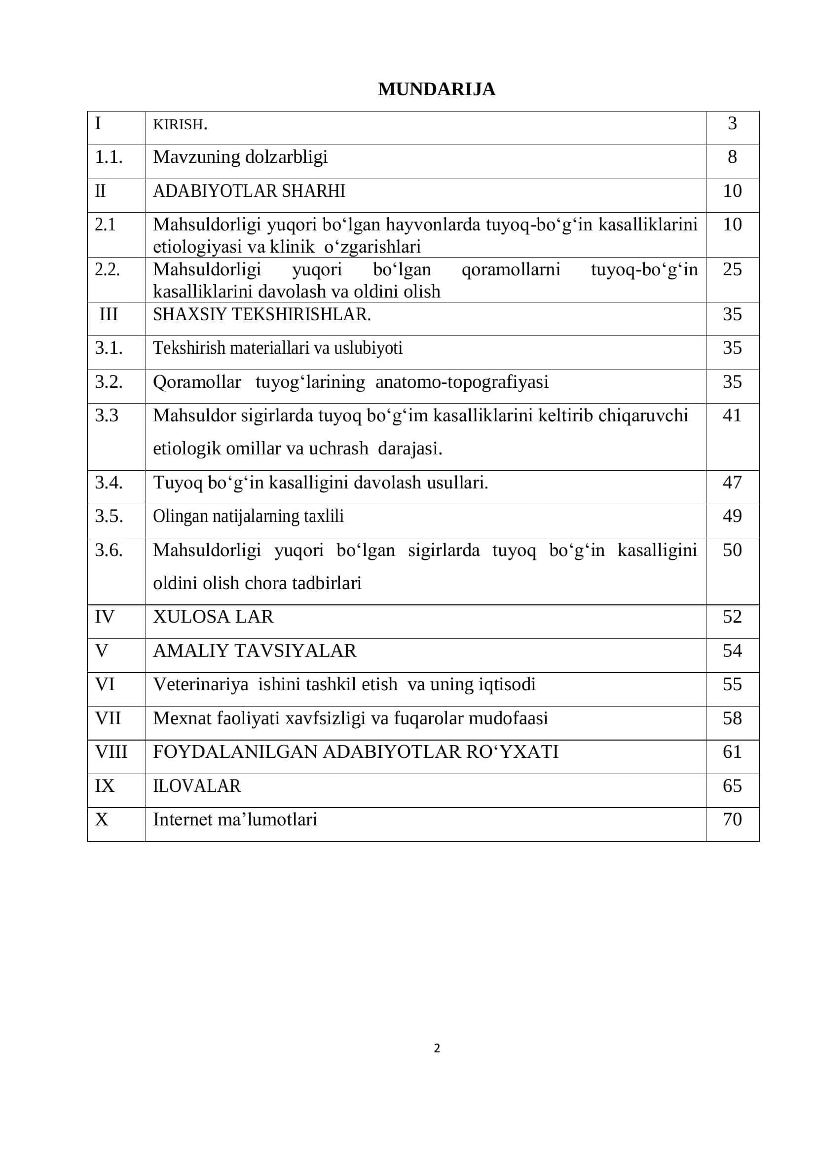 MAHSULDOR SIGIRLARDA TUYOQ BUG‘IN KASALLIKLARINI UCHRASH DARAJASI VA DAVOLASHDA ZAMONIVIY USULLARINI QO‘LLASH 2