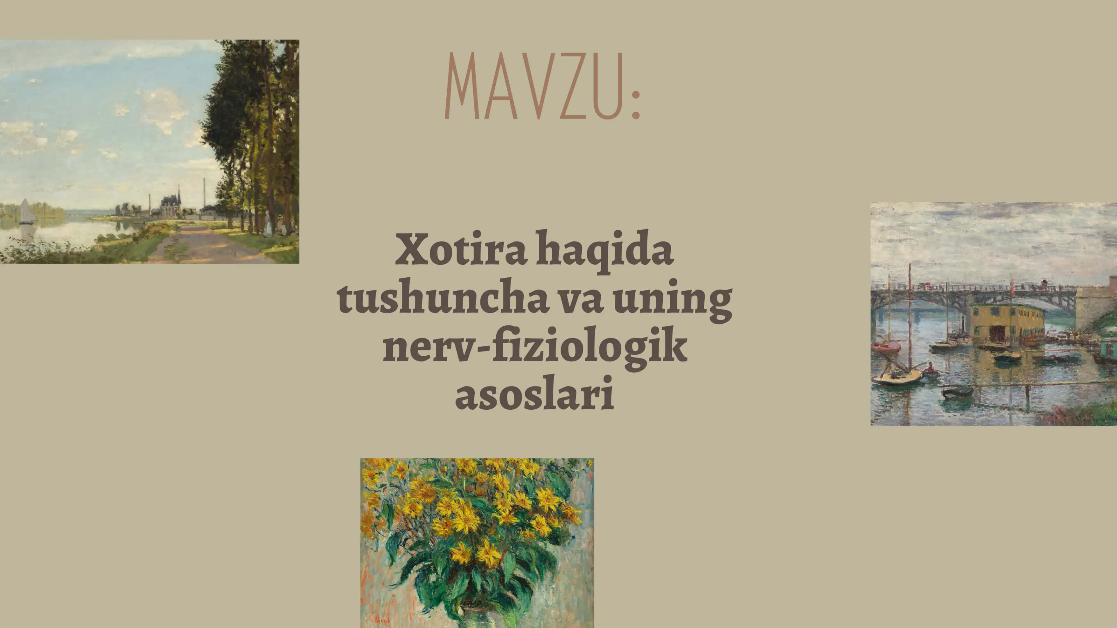 Xotira haqida tushuncha va uning nerv-fiziologik asoslari 2