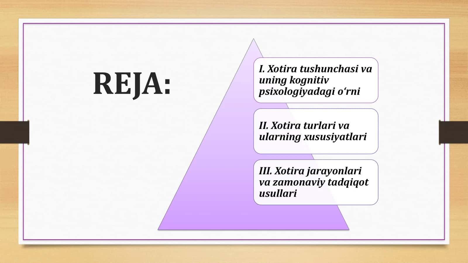 KOGNITIV PSIXOLOGIYADA XOTIRA TADQIQOTLARI 2