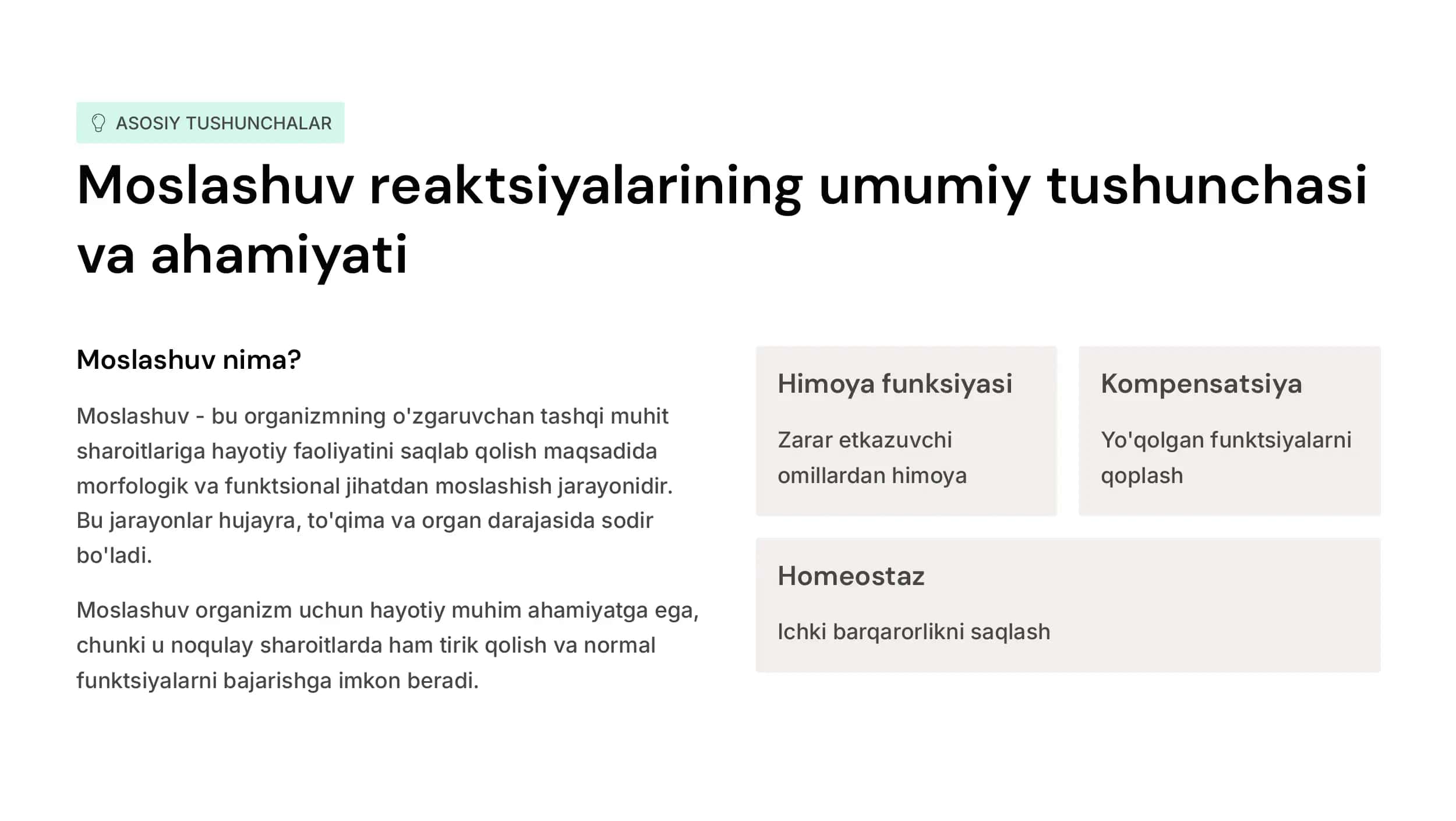 Biologiya fanidan test savollar va javoblar 2