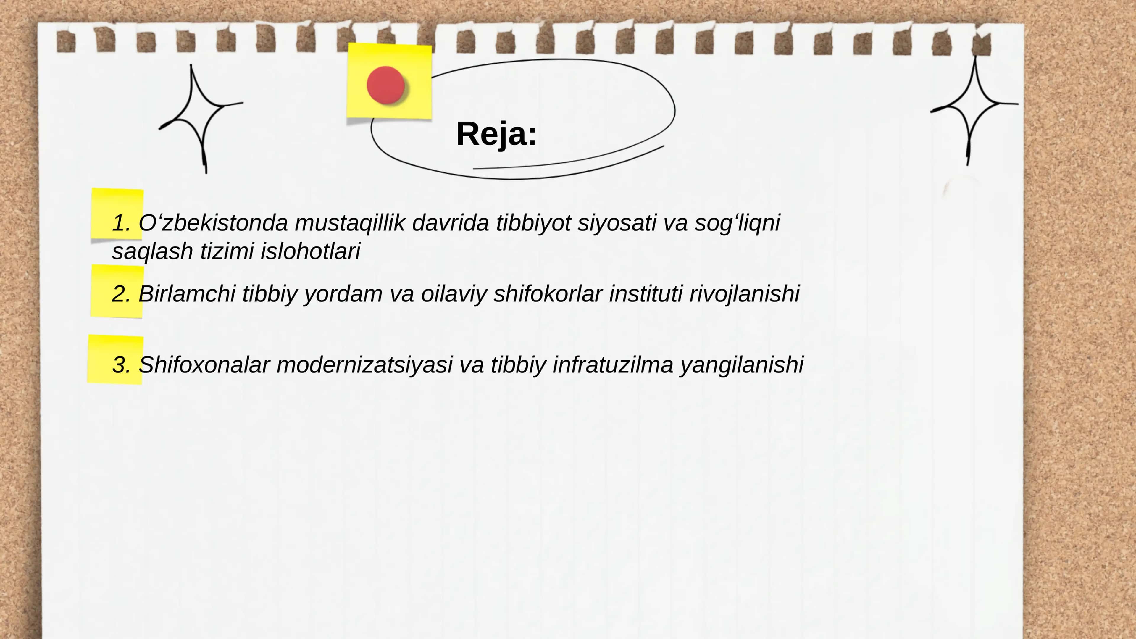 Oʻzbekistonda mustaqillik davrida tibbiyotning rivojlanishi 2