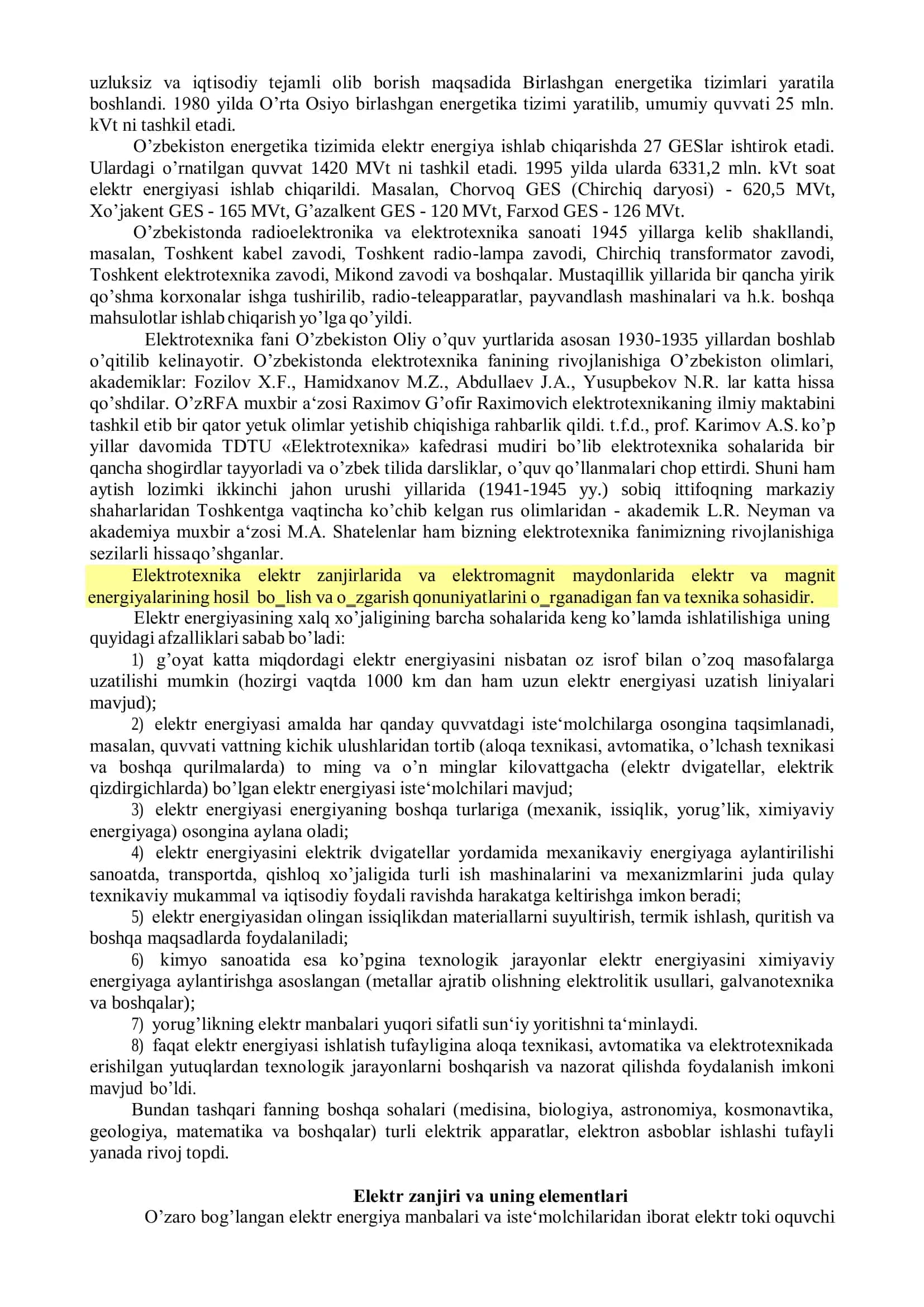 O’zgarmas tok elektr zanjirlari 2