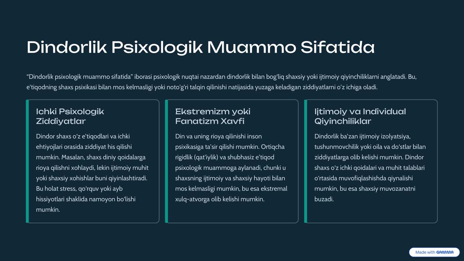 Dindorlik Psixologiyasi: E'tiqodning Ichki Olamga Ta'siri 2