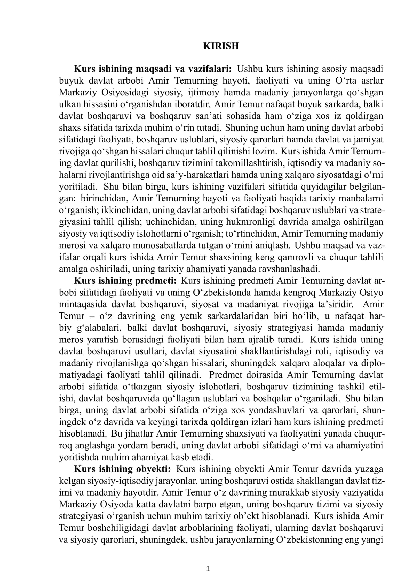 Amir Temur va uning davlat boshqaruv tizimi 2
