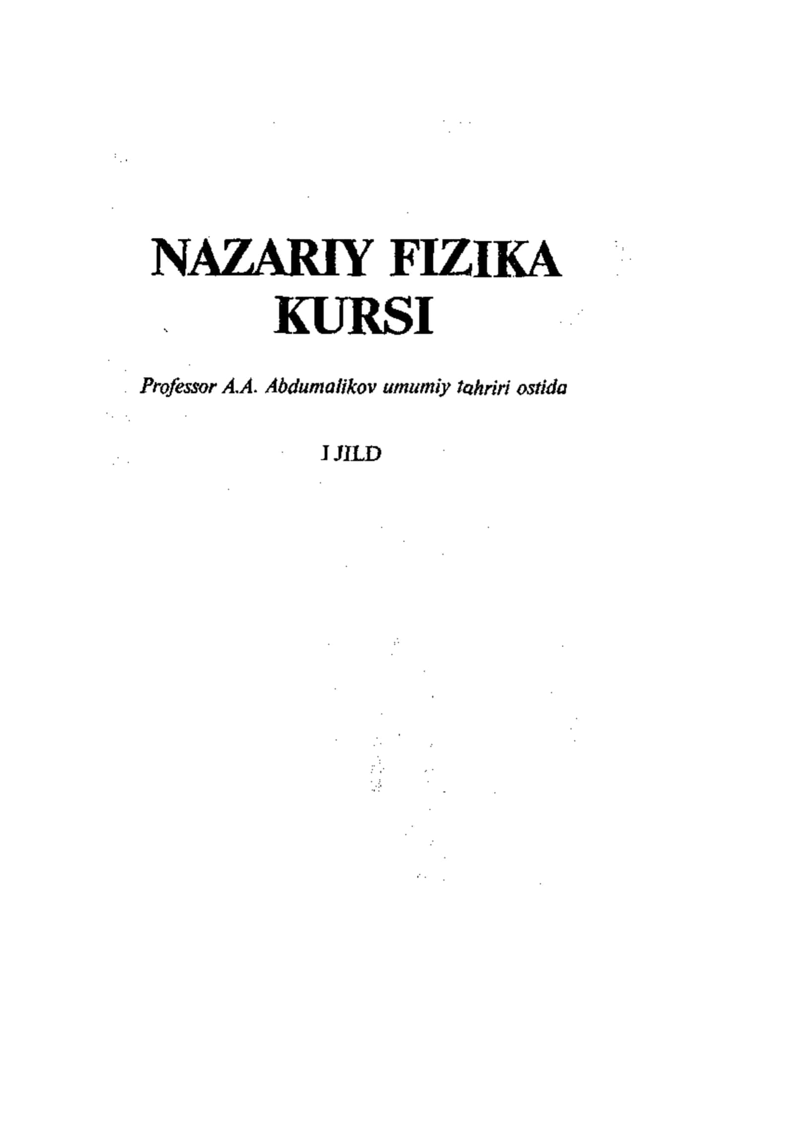 Nazariy mexanika 2