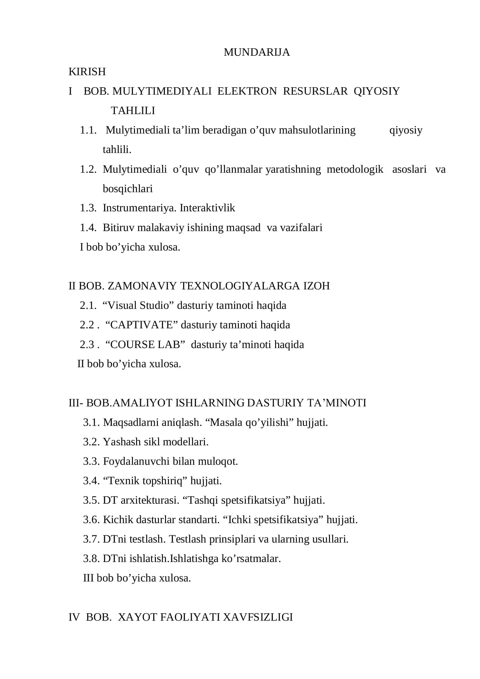 MULTIMEDIYALI ELEKTRON AMALIYOT MASHG’ULOTLARINI YARATISH 2