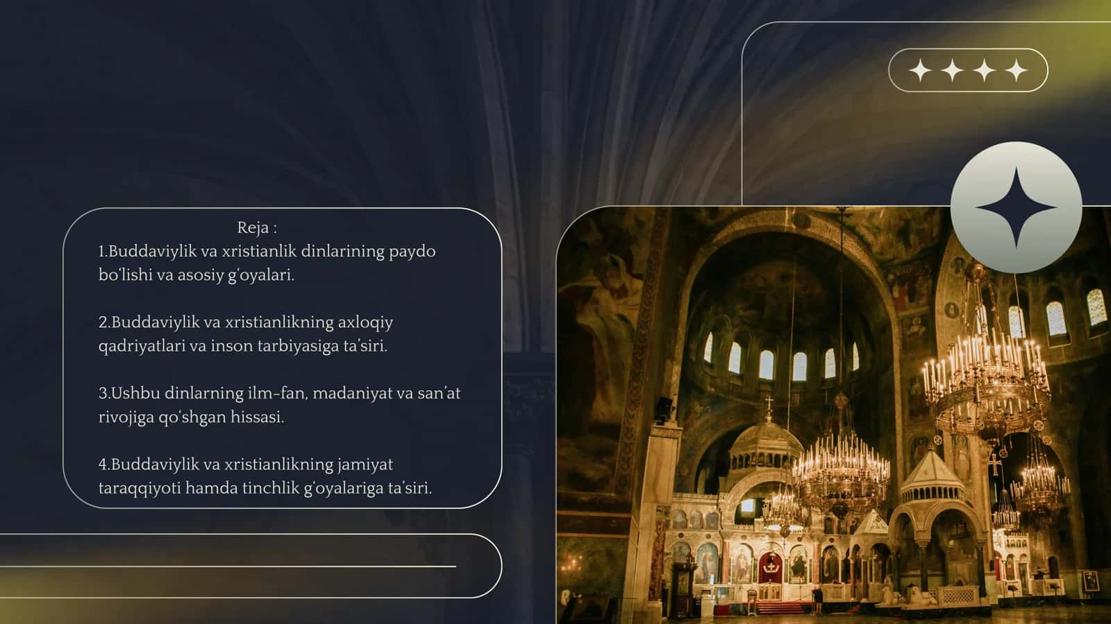 Buddaviylik va xristianlik dinining jamiyat taraqqiyotiga ta'siri 2