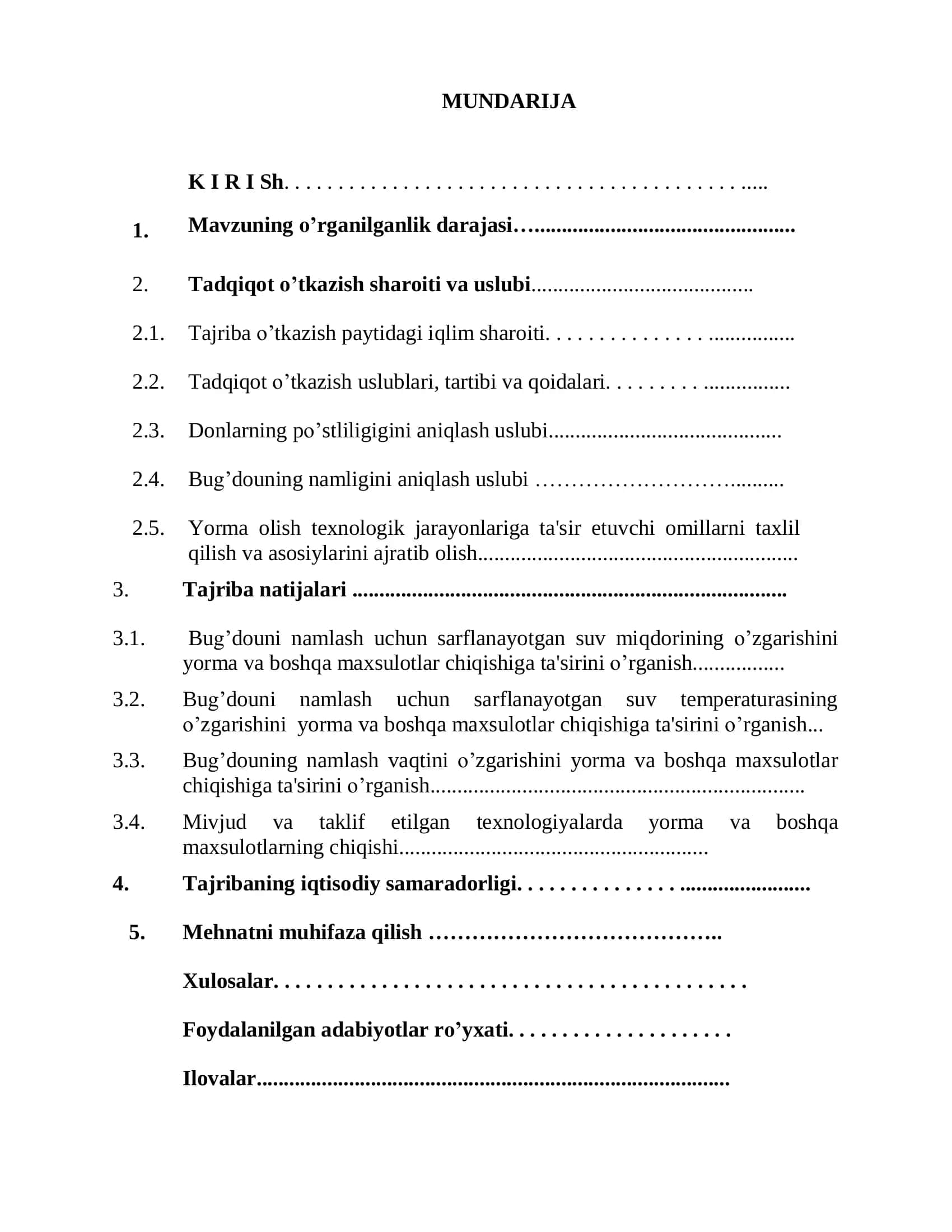 Bug’doydan yorma olish texnologiyasini takomillashtirish 2