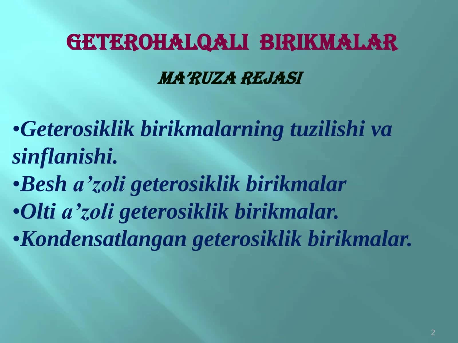 GETEROHALQALI BIRIKMALAR 2