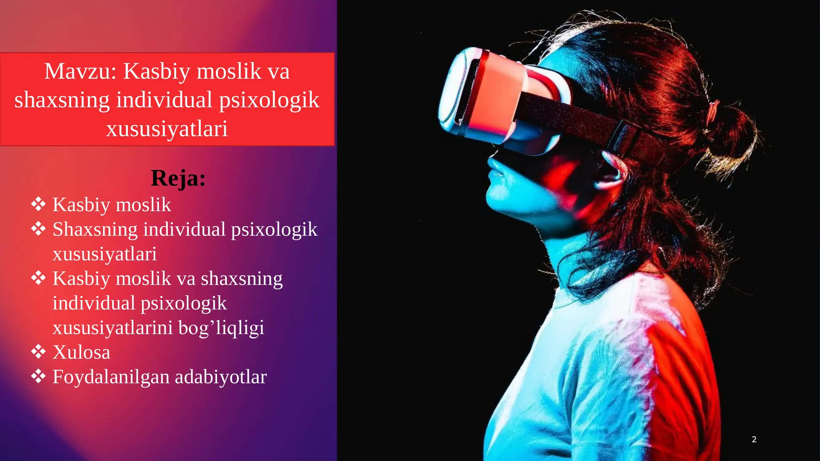 Kasbiy moslik va shaxsning individual psixologik xususiyatlari 2