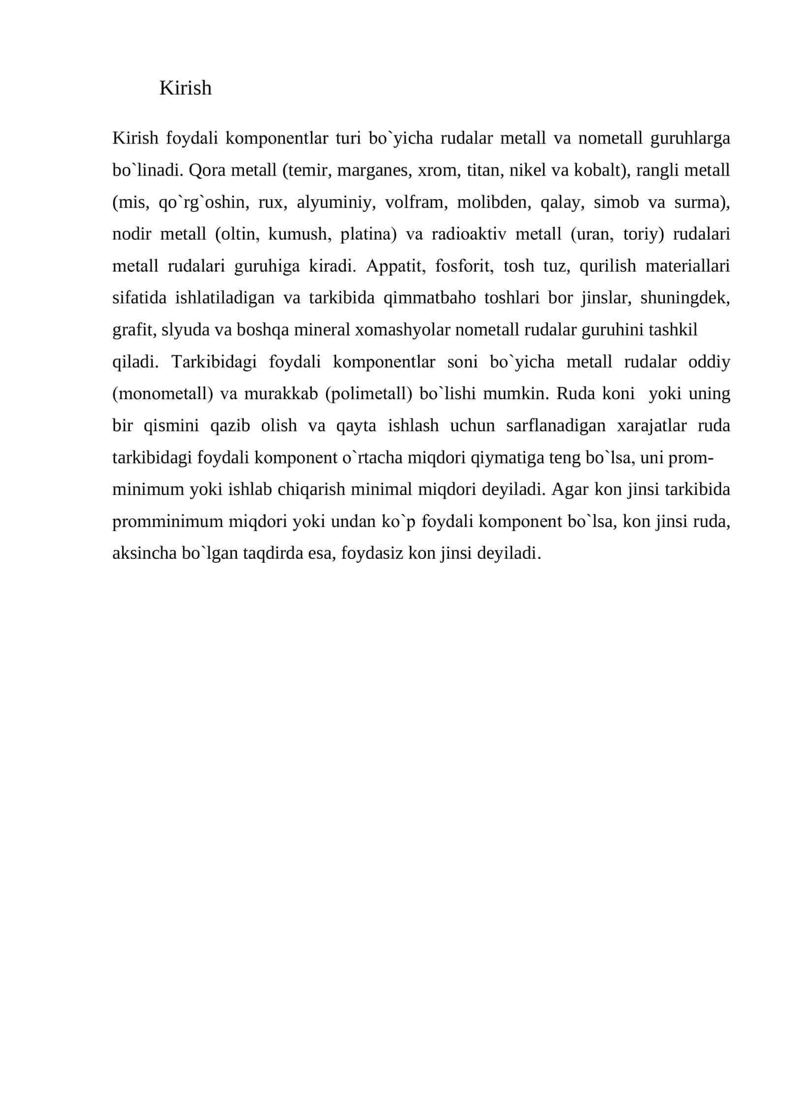 Rudani massivdan ajratish tartibi 2