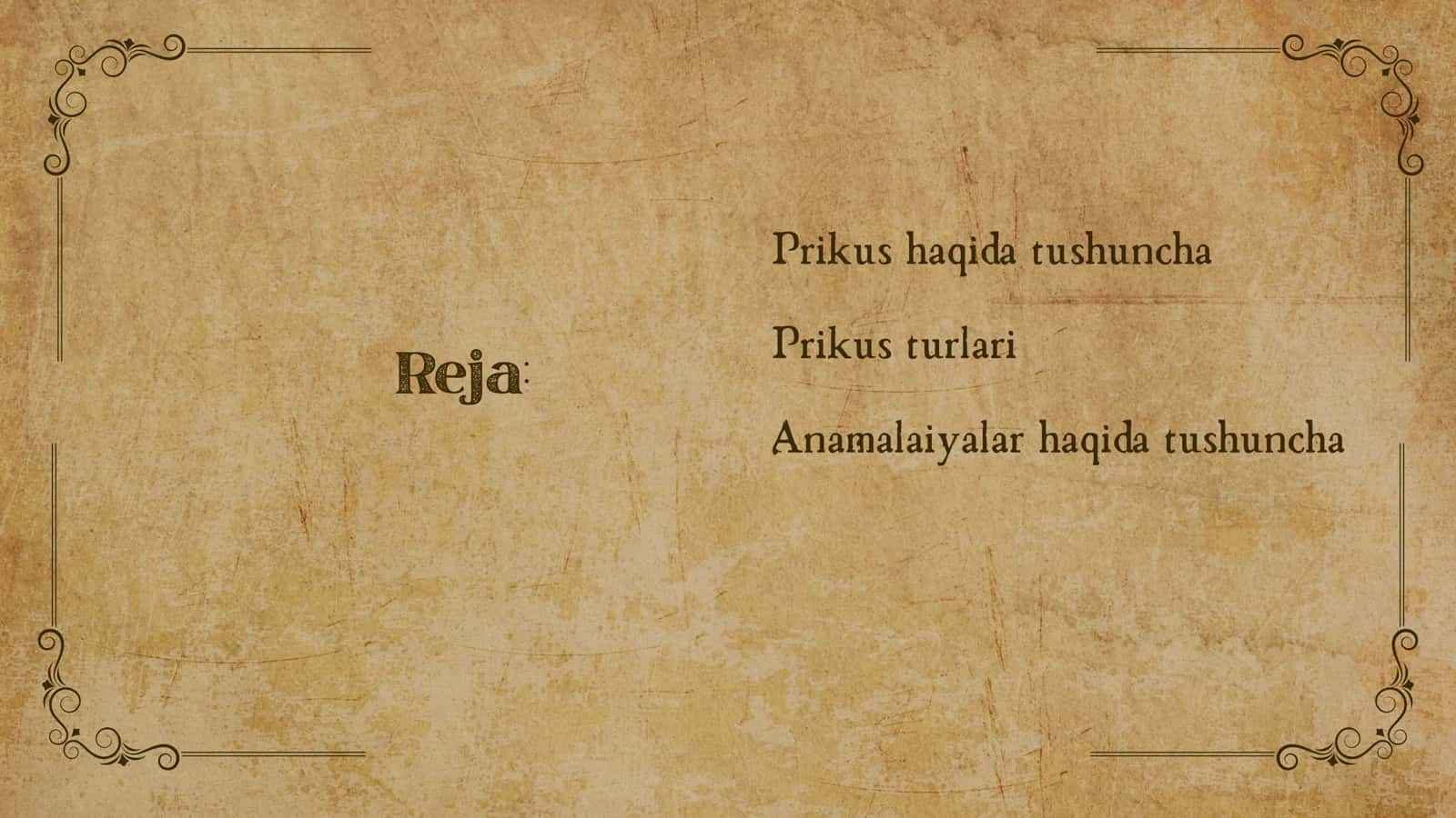 Prikus turlari 2