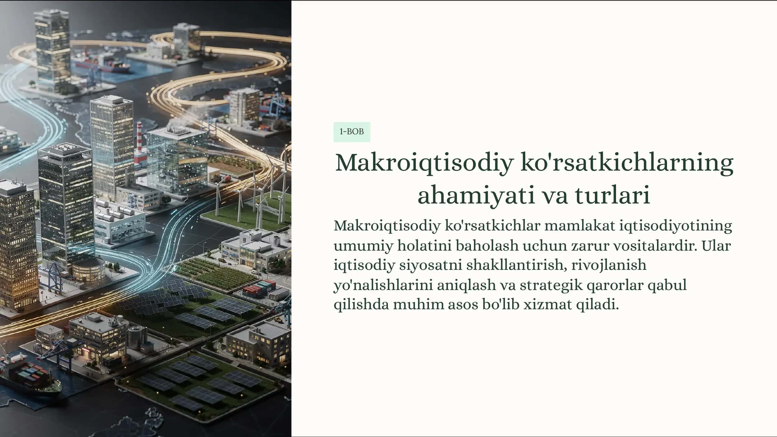 Makroiqtisodiy ko'rsatkichlar va ularni hisoblash 2