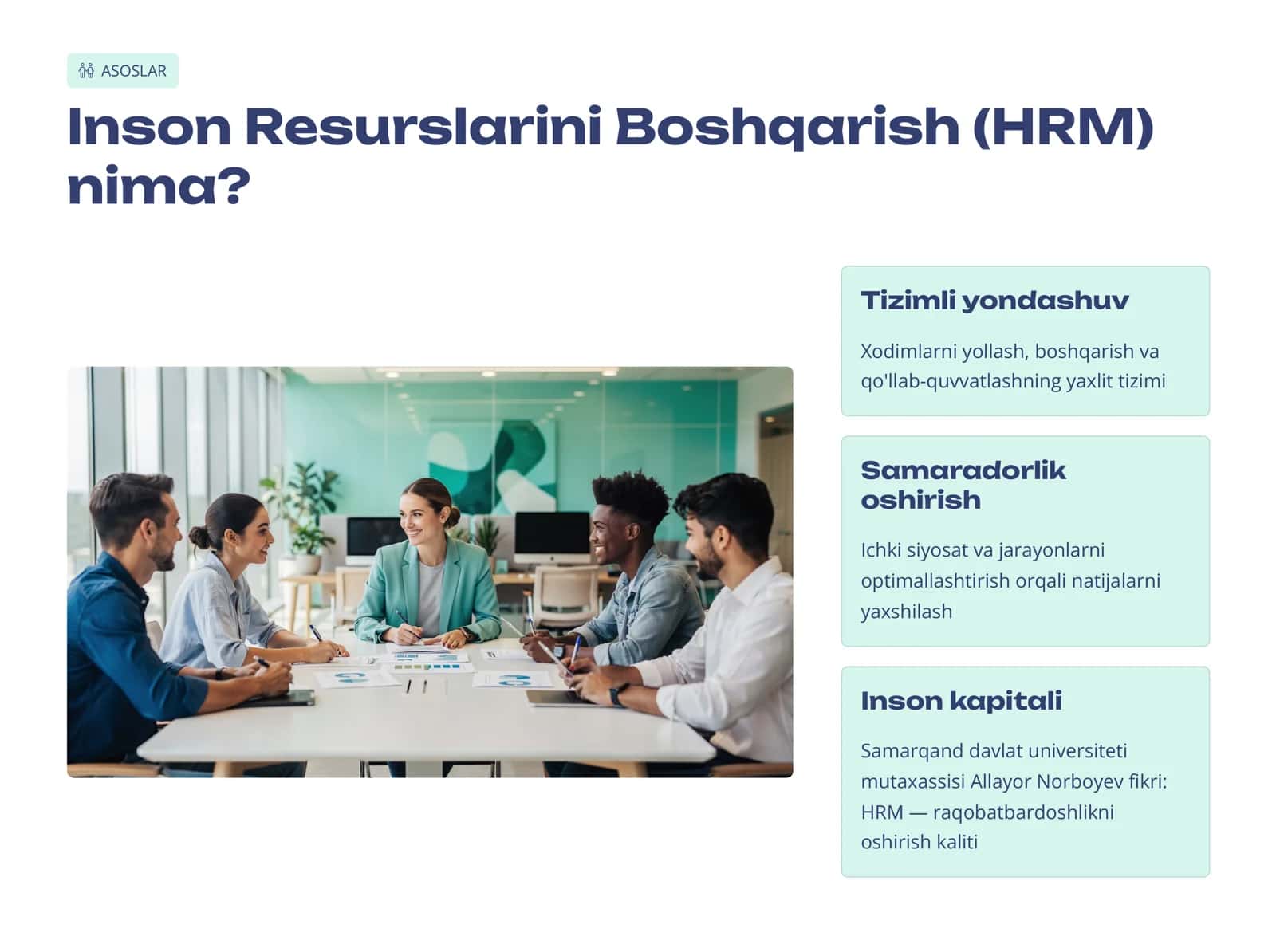Inson Resurslarini  Boshqarish va Ishlab  Chiqarishning O'zaro  Aloqadorligi 2