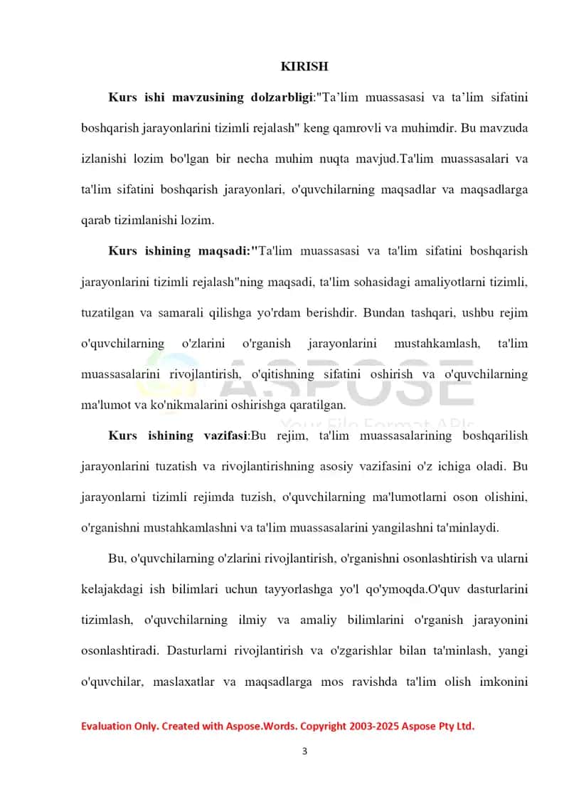 Ta’lim muassasasi va ta’lim sifatini boshqarish jarayonlarini tizimli rejalashtirish 2