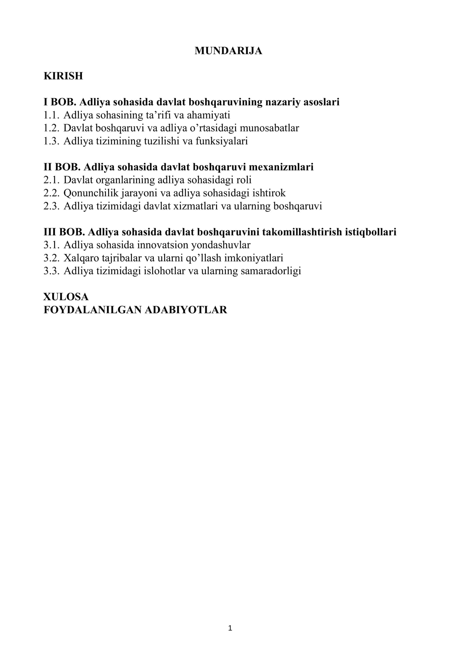 MA’MURIY HUQUQ FANIDAN TAYYORLAGAN KURS ISHI 2