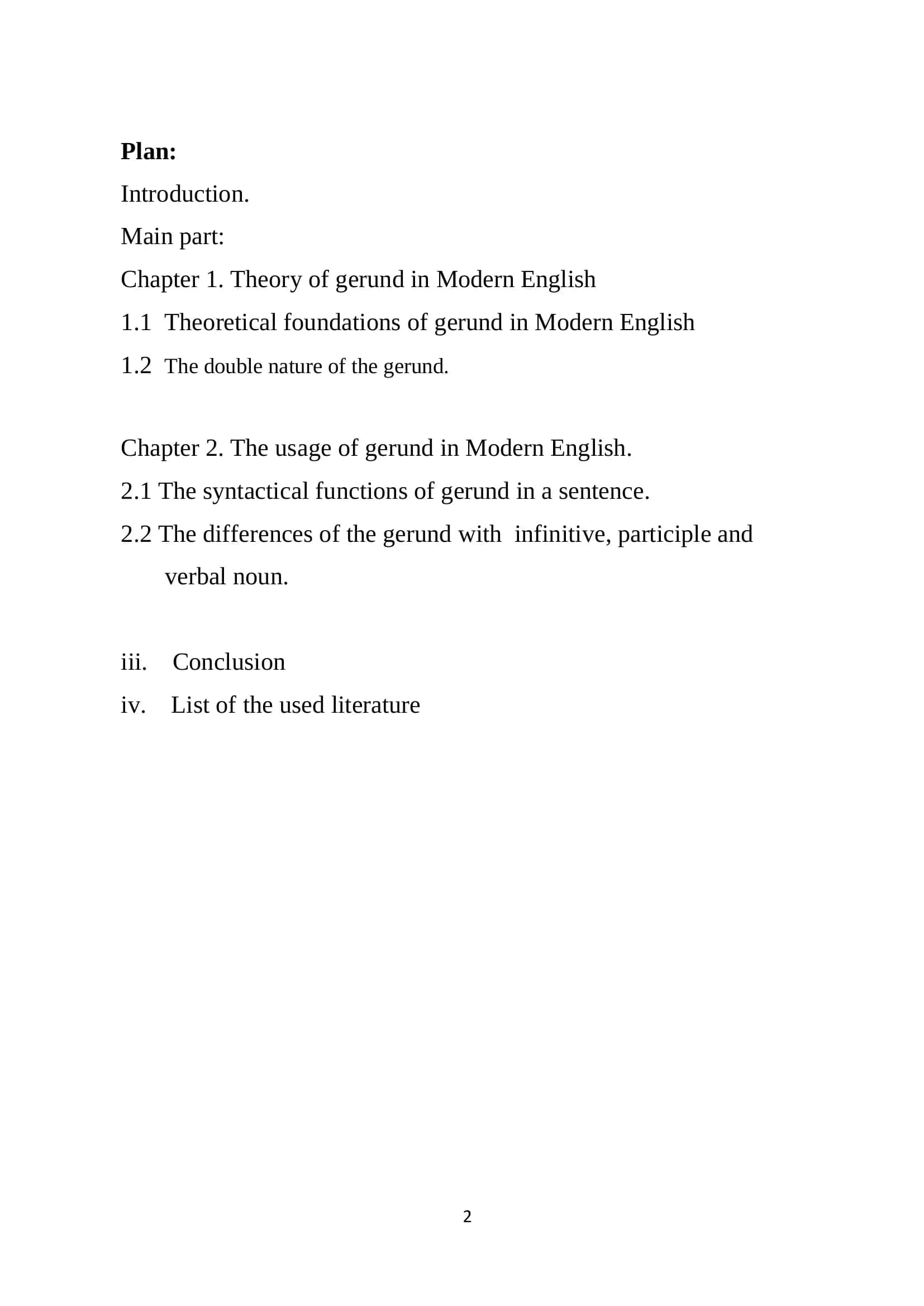 The gerund and its syntactical functions in Modern English 2