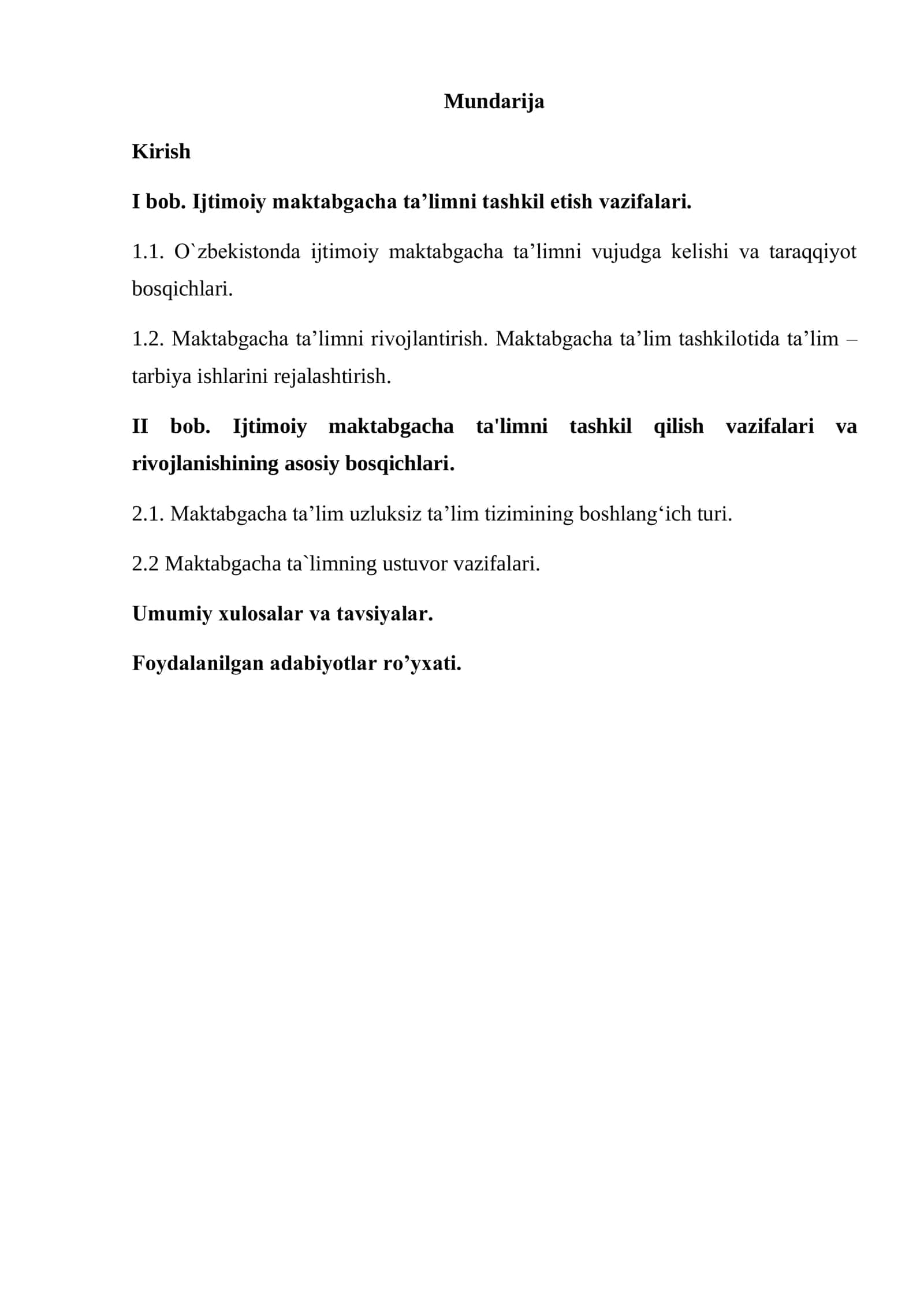 Ijtimoiy maktabgacha ta'limni tashkil etish vazifalari 2