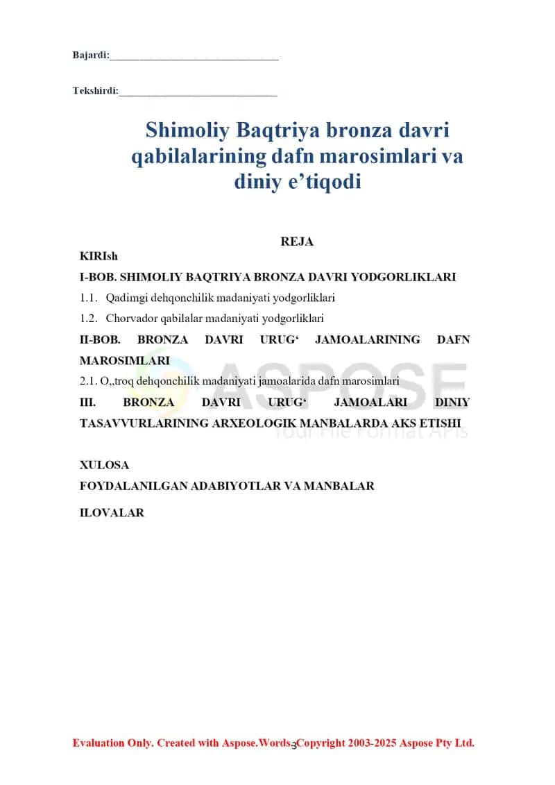 Shimoliy Baqtriya bronza davri qabilalarining dafn marosimlari va diniy e’tiqodi 2