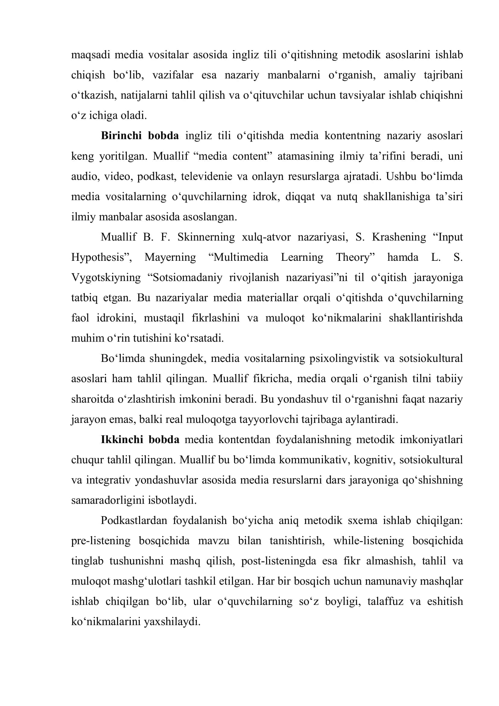 Integration of Media Content into English Language Teaching: Methodological Potential 2