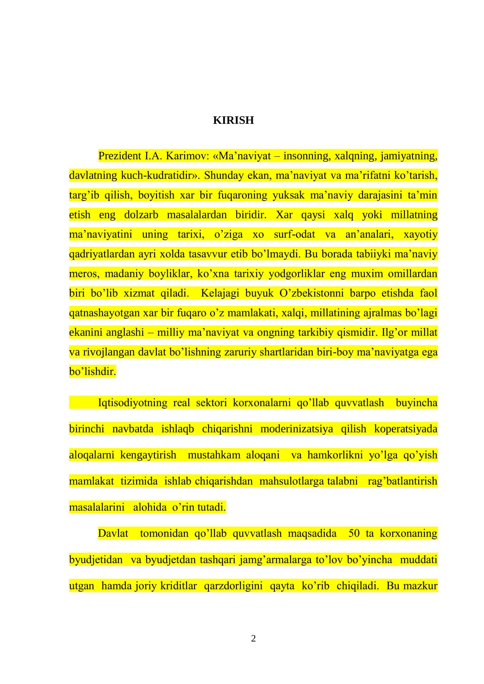 ochiq maydon sharoitida korxona loyihalash 2