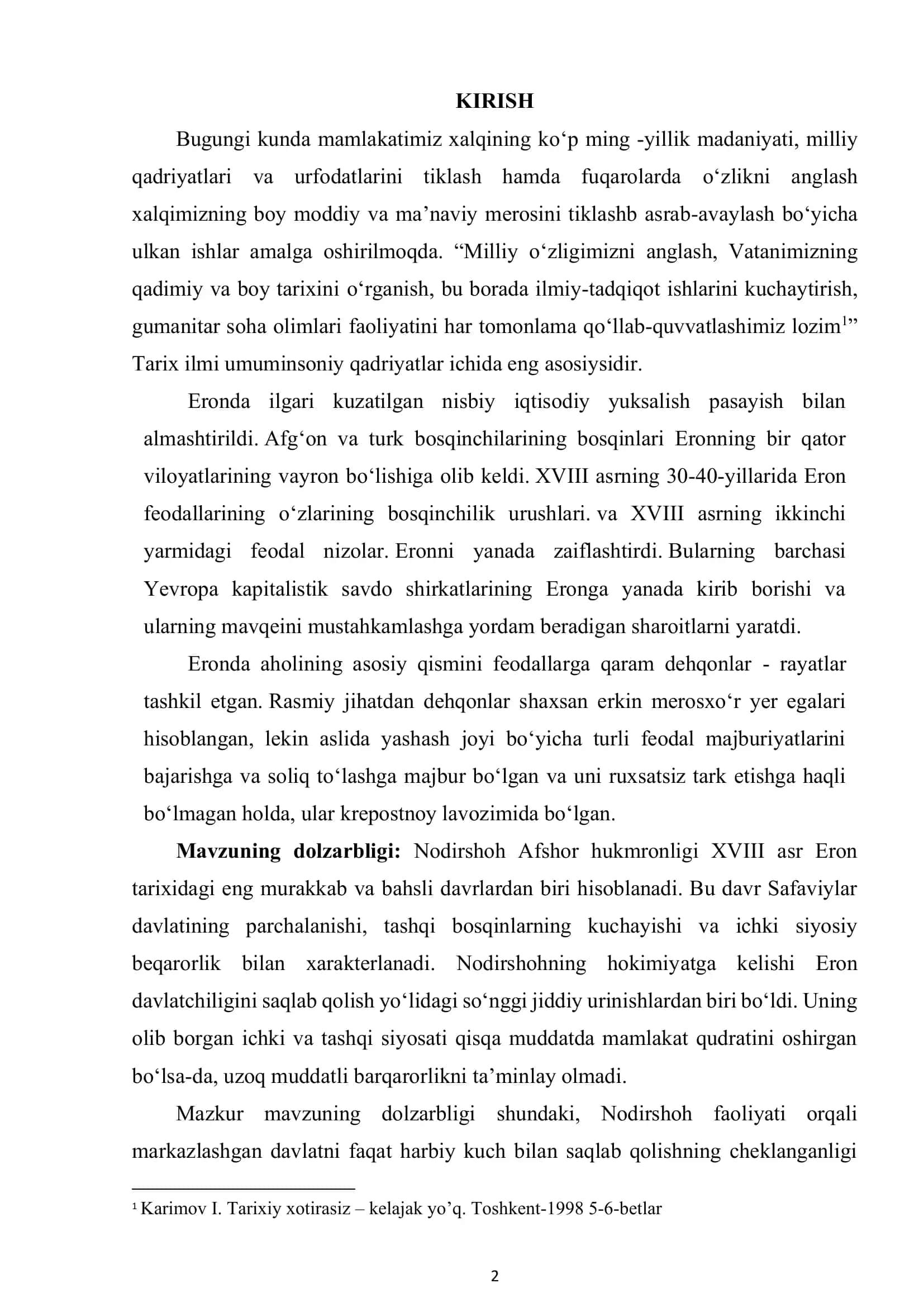 Nodirshoh hukmronligi va uning olib borgan ichki va tashqi siyosati 2