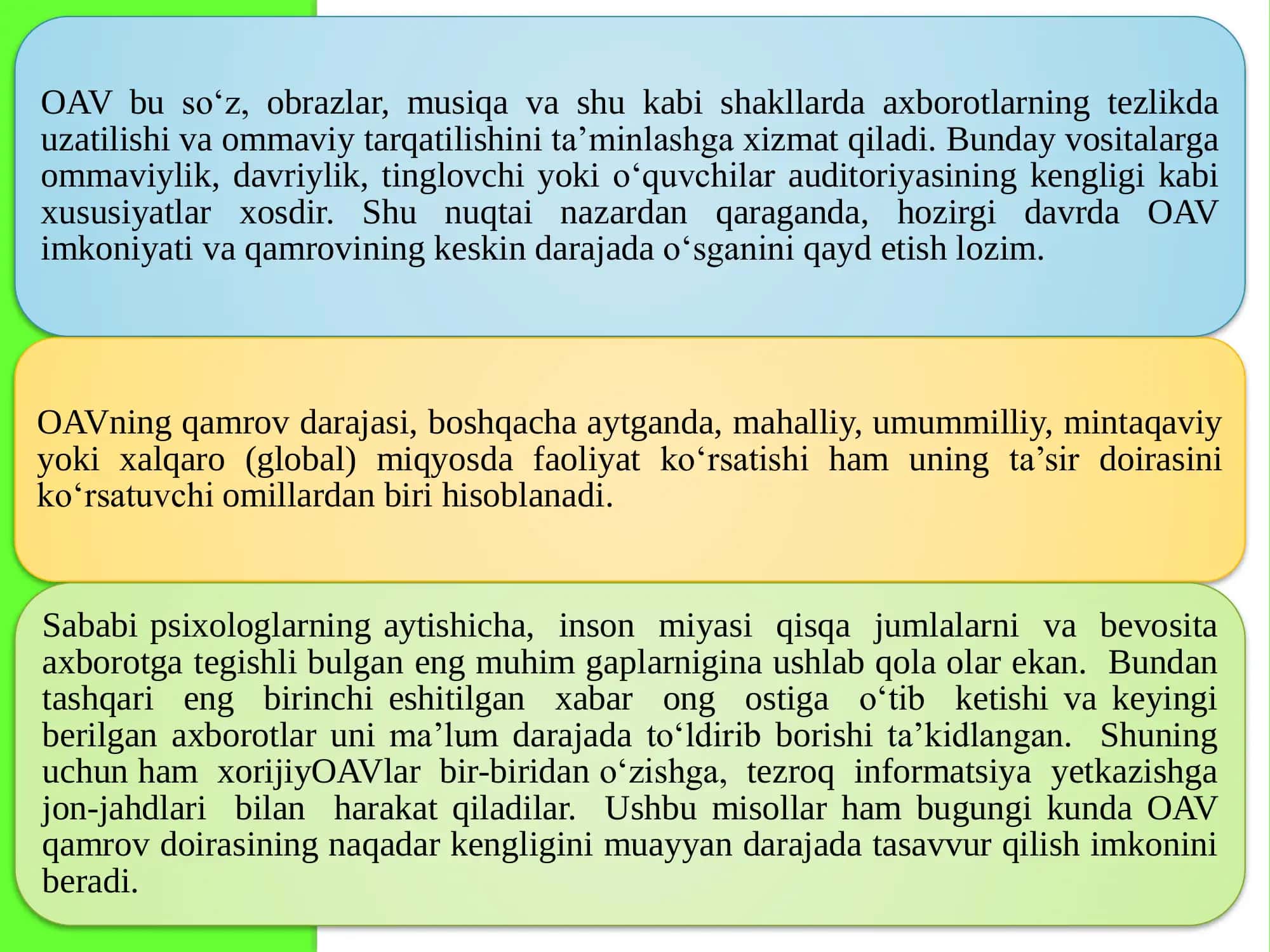 XORIJIY OMMAVIY-AXBOROT VOSITALARINING MEDIA MAKONDAGI O’RNI 2