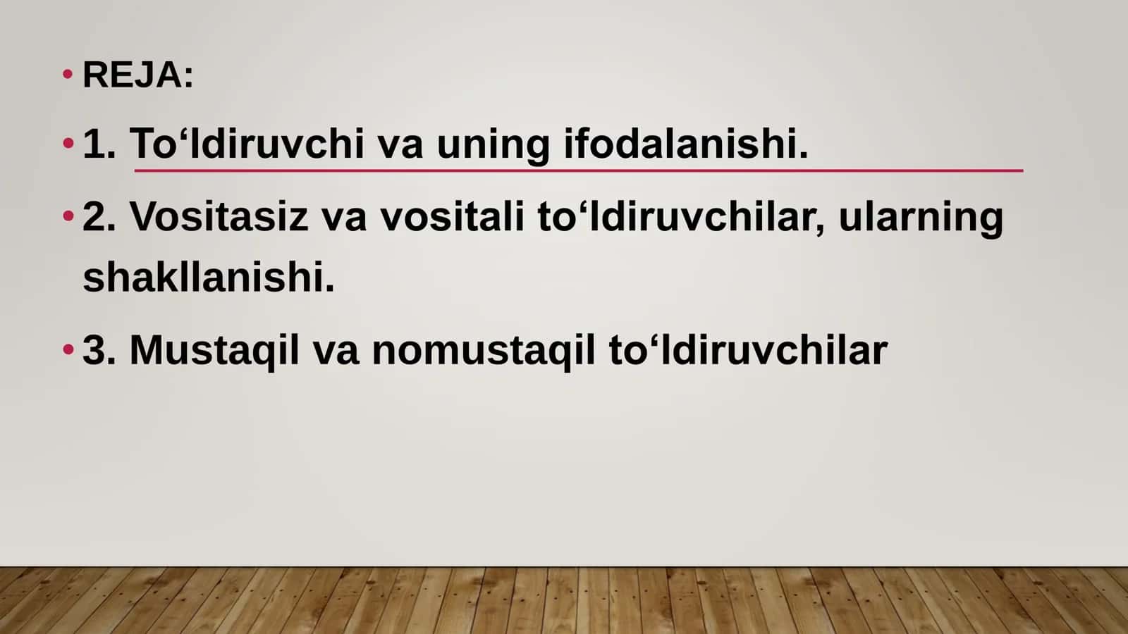 GAPNING IKKINCHI DARAJALI BO’LAKLARI 2