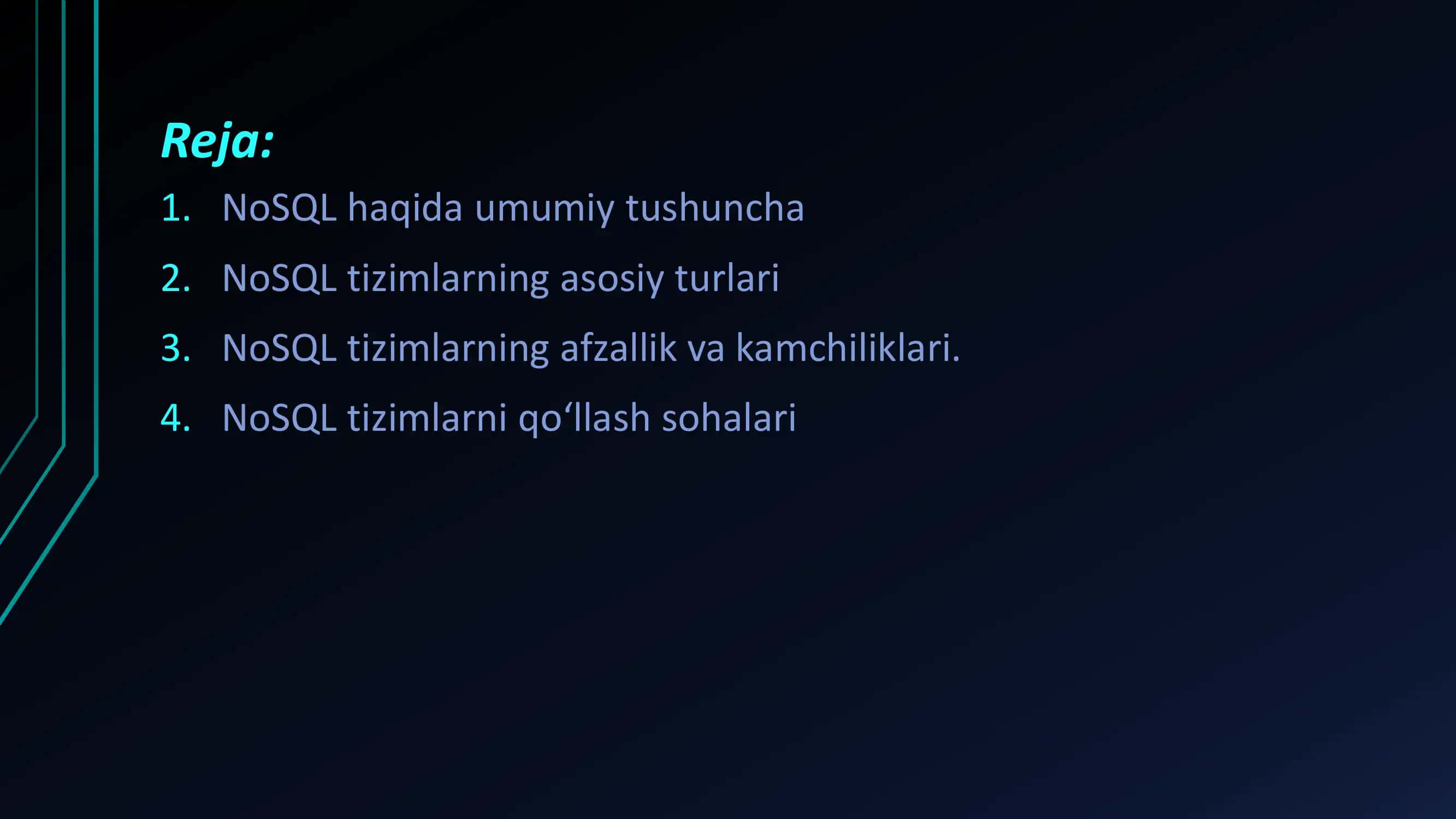 Nosql tizimlar 2