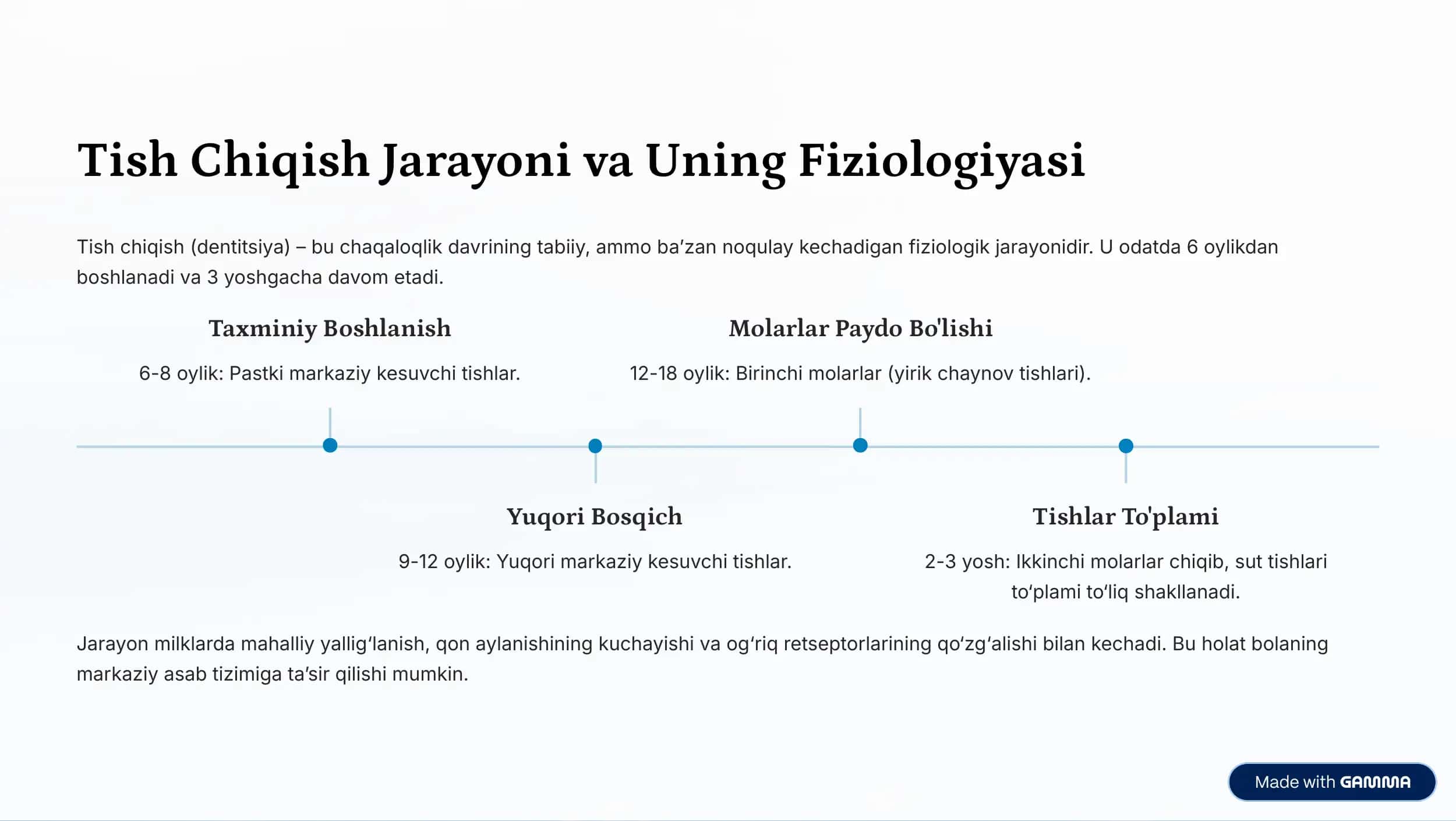 Yosh Bolalarda Tish Chiqish 
Davrida Nevrologik Simptomlar 2