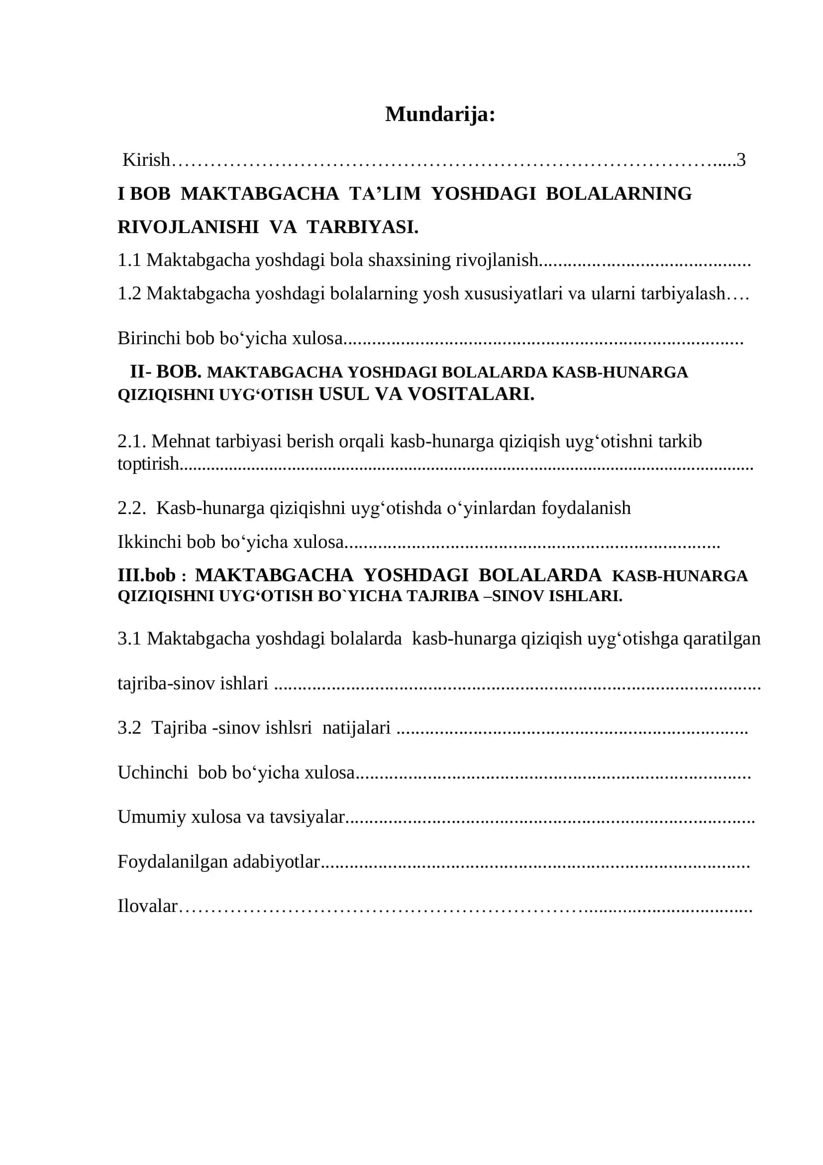 MAKTABGACHA YOSHDAGI BOLALARDA KASB-HUNARGA QIZIQISHNI UYG‘OTISH 2