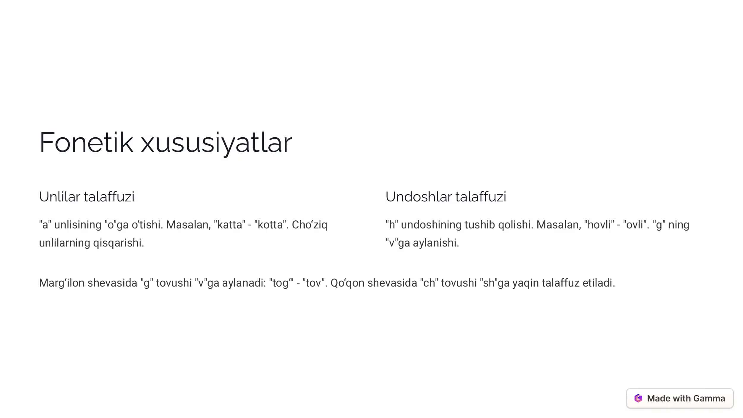 Farg'ona viloyati shevalarining  ba'zi bir xususiyatlari 2